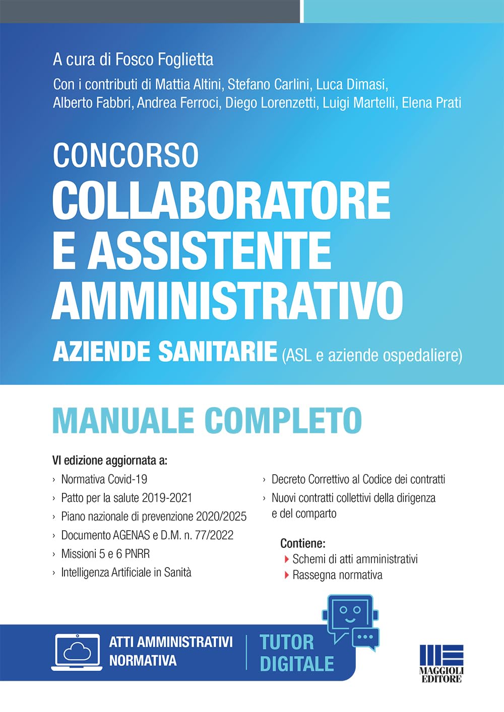 Concorso collaboratore e assistente amministrativo Aziende sanitarie (ASL e aziende ospedaliere) book