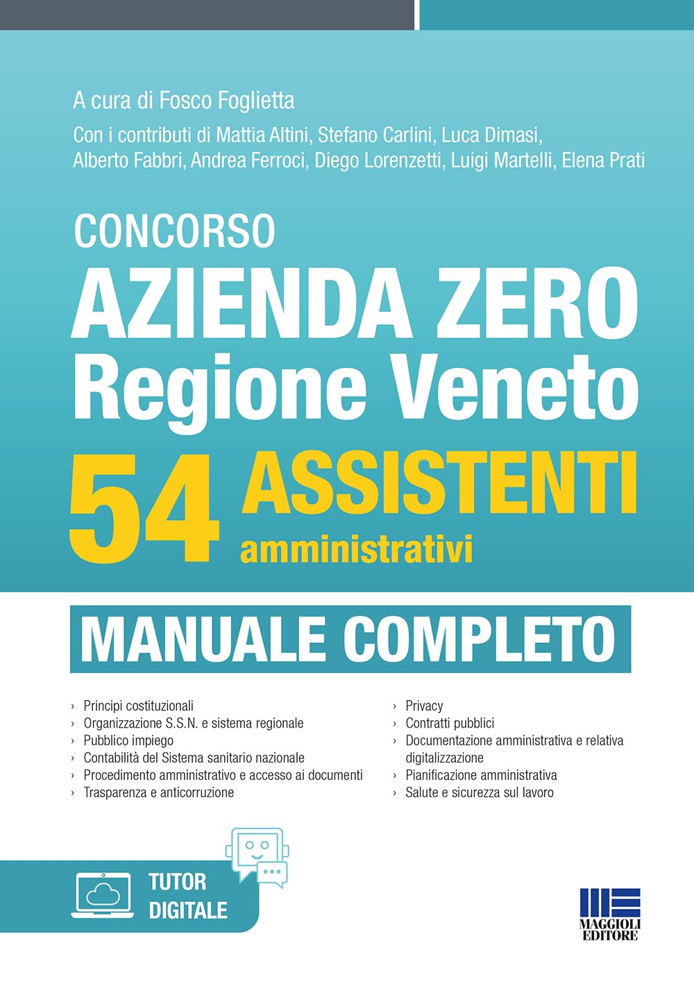 Concorso Azienda Zero Regione Veneto - 54 Assistenti amministrativi book