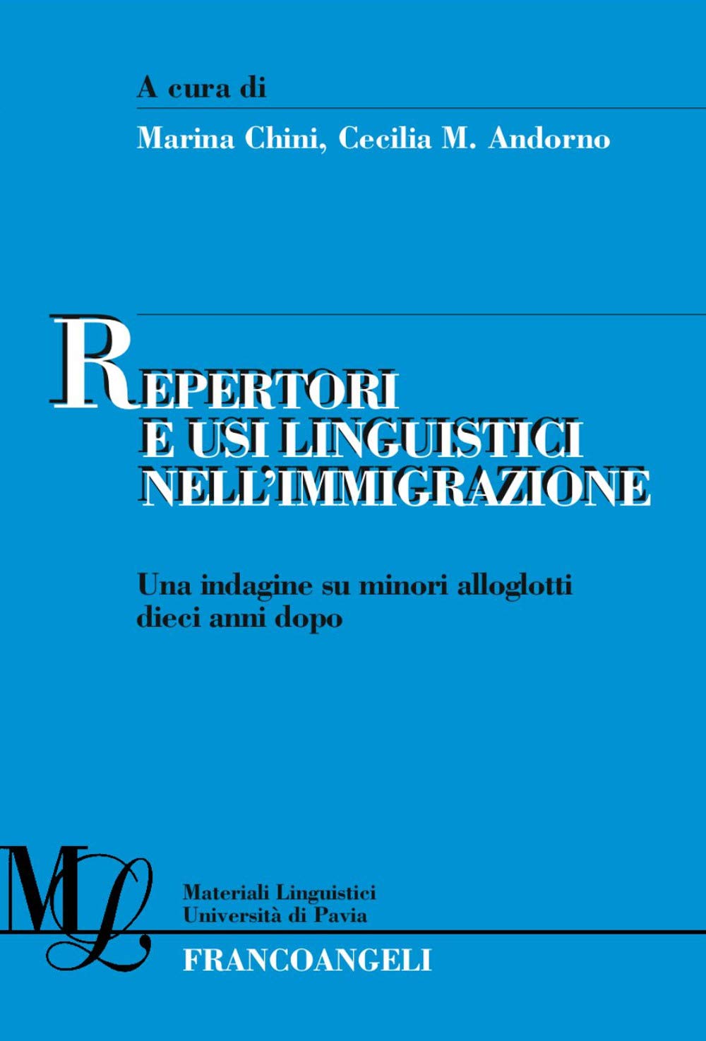 Repertori e usi linguistici nell'immigrazione. Una indagine su minori alloglotti dieci anni dopo book