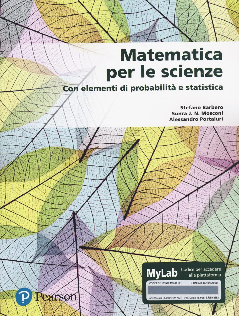 Matematica per le scienze. Con elementi di probabilità e statistica. Con Contenuto digitale per download e accesso online book
