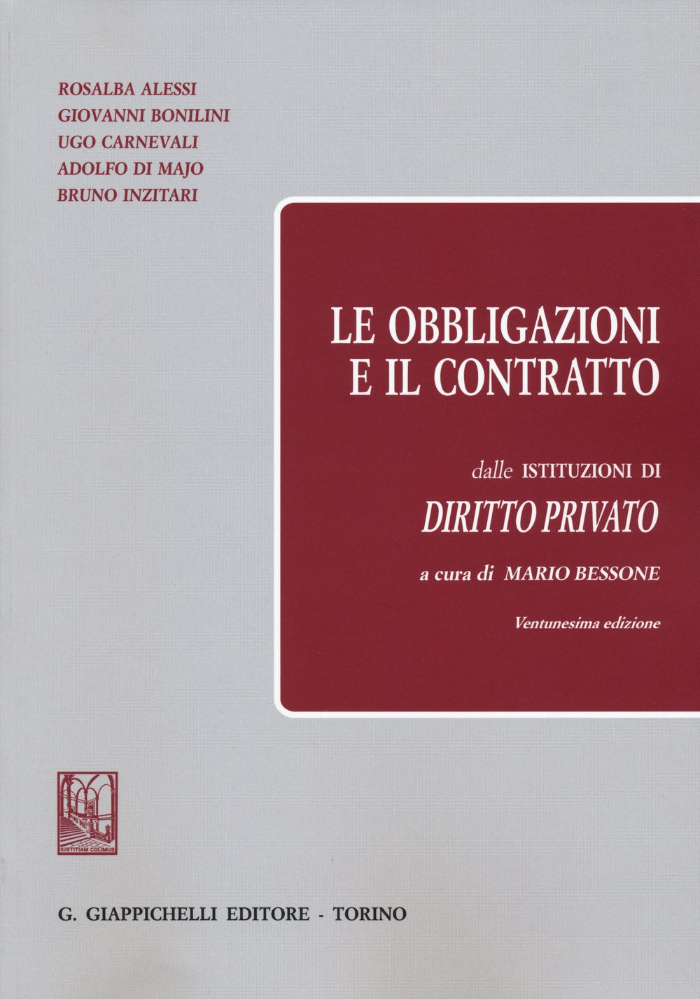 Le obbligazioni e il contratto dalle «Istituzioni di diritto privato» book