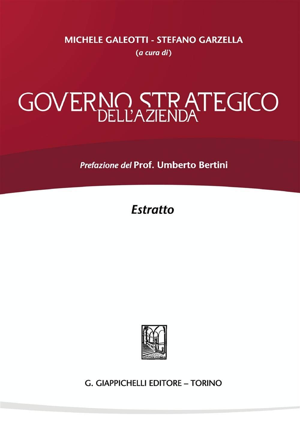 Governo strategico dell'azienda. Estratto book