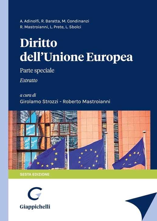 Diritto dell'Unione Europea. Parte speciale. Estratto Università «Sapienza» Law