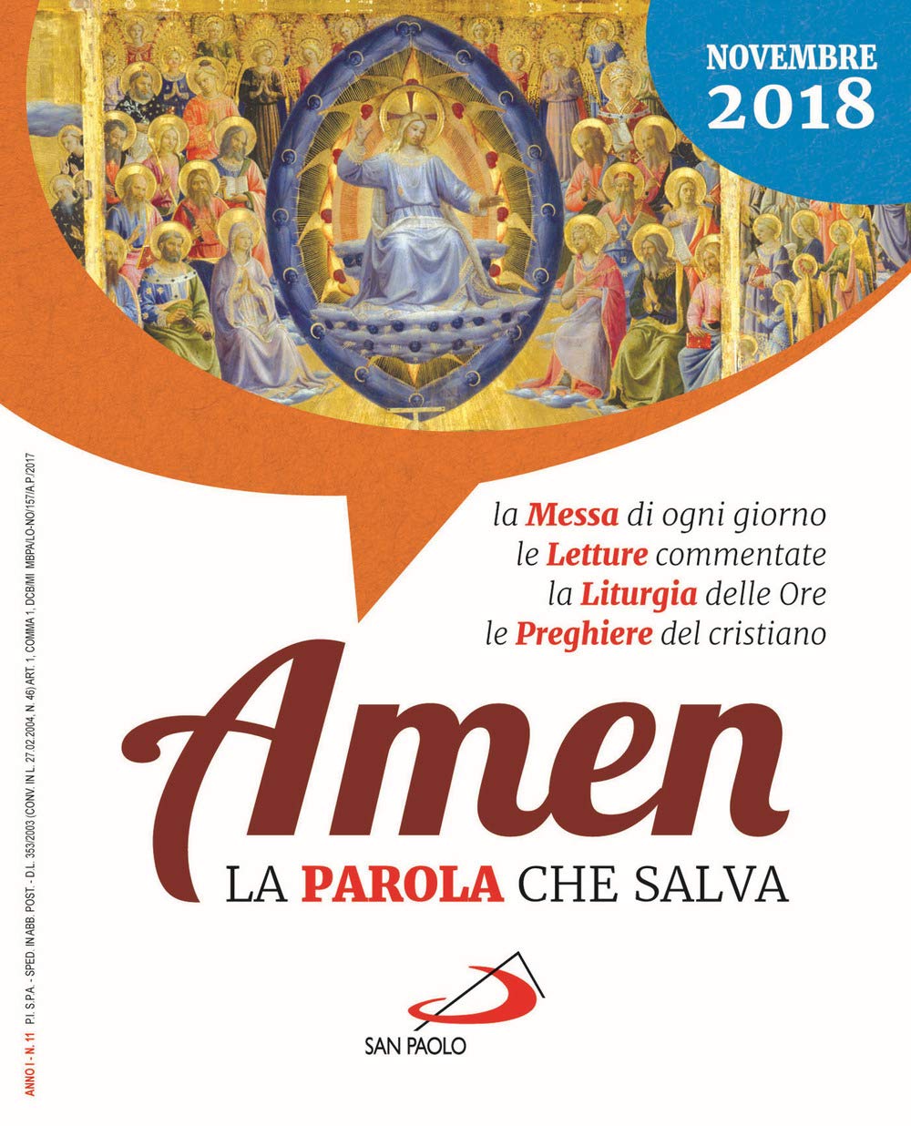 Amen. La parola che salva. Novembre 2018 Reference Books