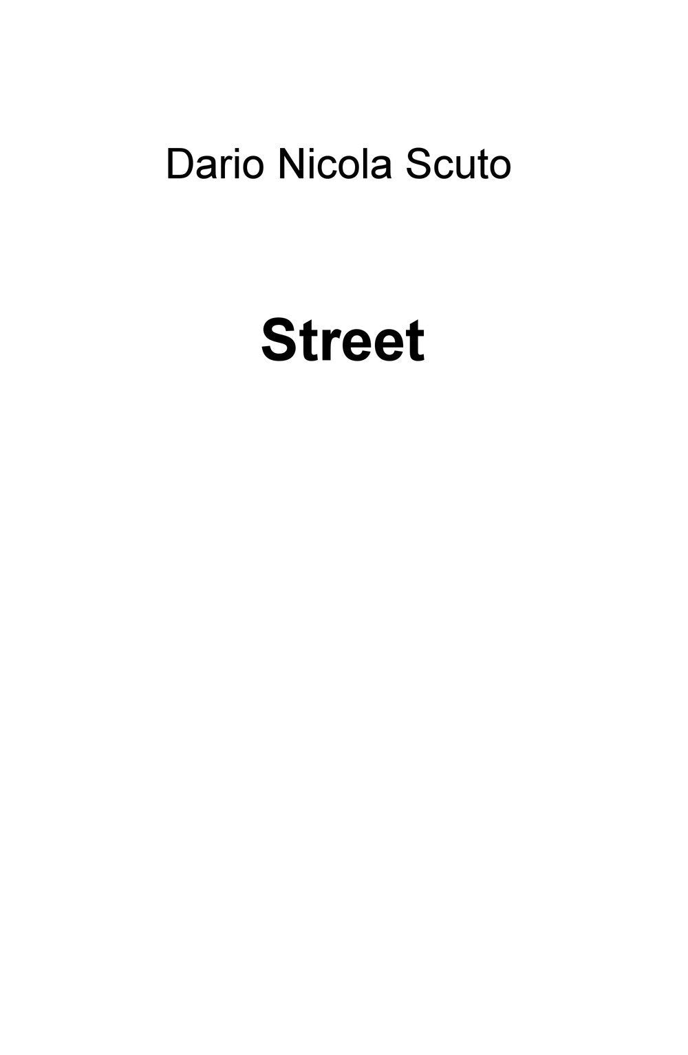 Street (La community di ilmiolibro.it) Contemporary literature