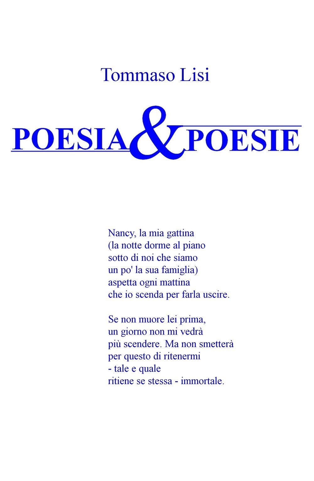 Poesia & poesie (La community di ilmiolibro.it) Poetry
