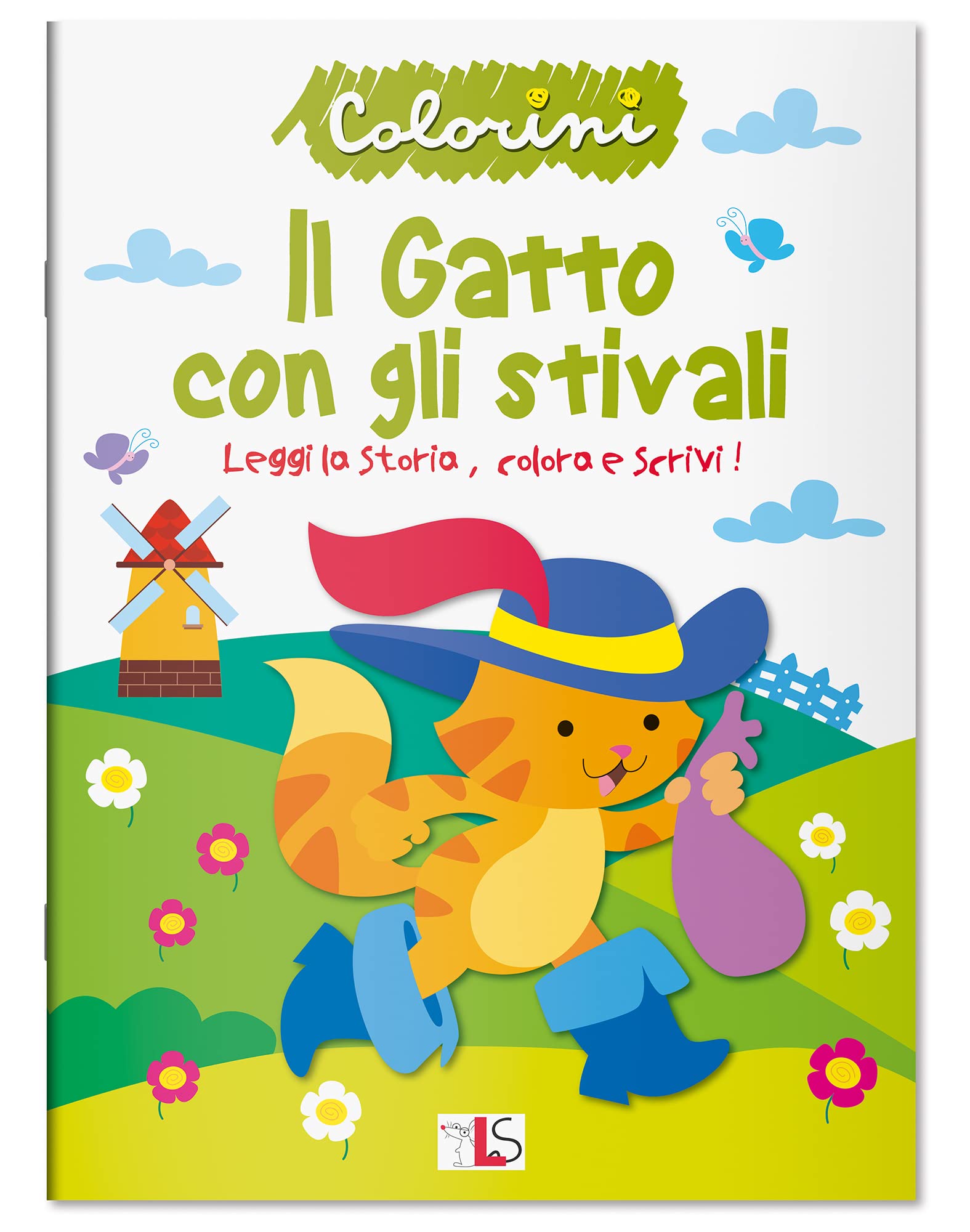 Il Gatto con gli stivali. Fiabe da colorare. Ediz. a colori book