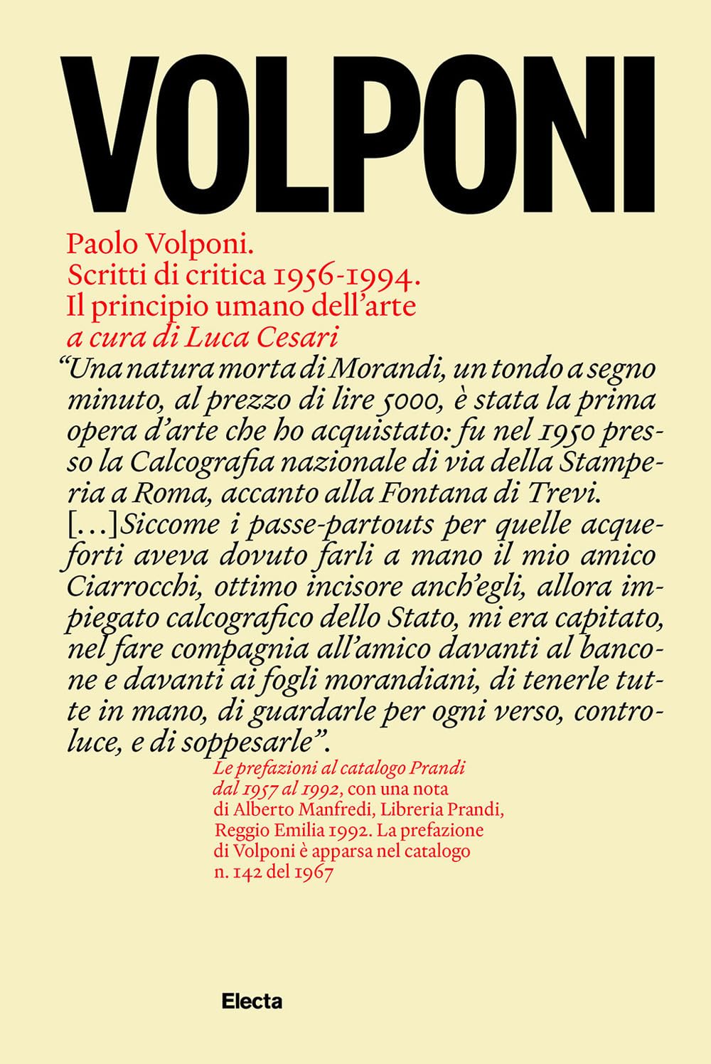 Paolo Volponi. Scritti di critica 1956-1994. Il principio umano dell'arte book