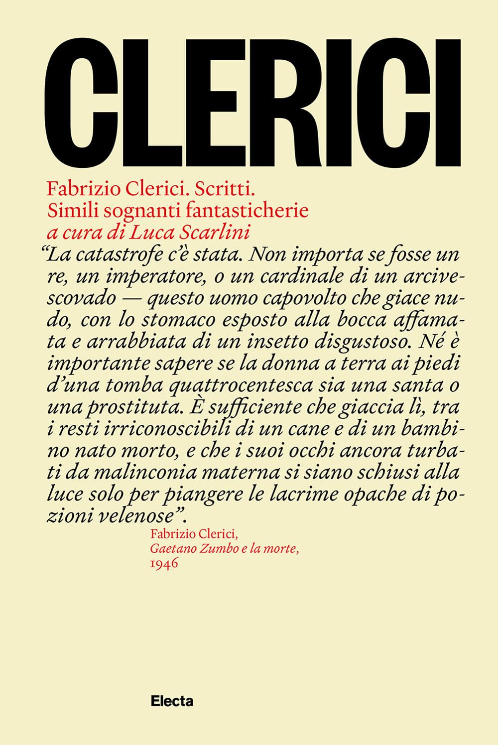 Fabrizio Clerici. Scritti. Simili sognanti fantasticherie book