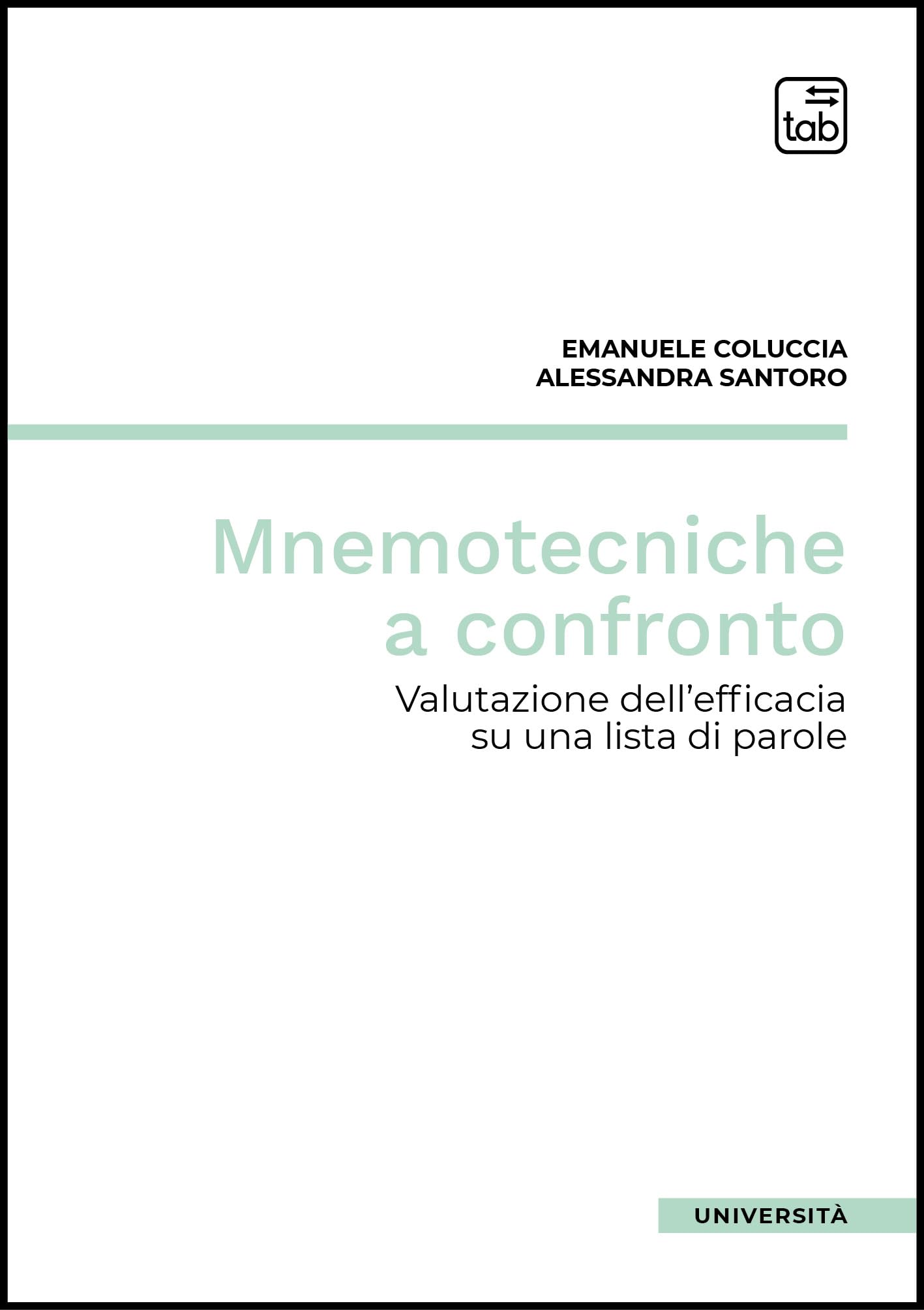 Mnemotecniche a confronto. Valutazione dell'efficacia su una lista di parole book