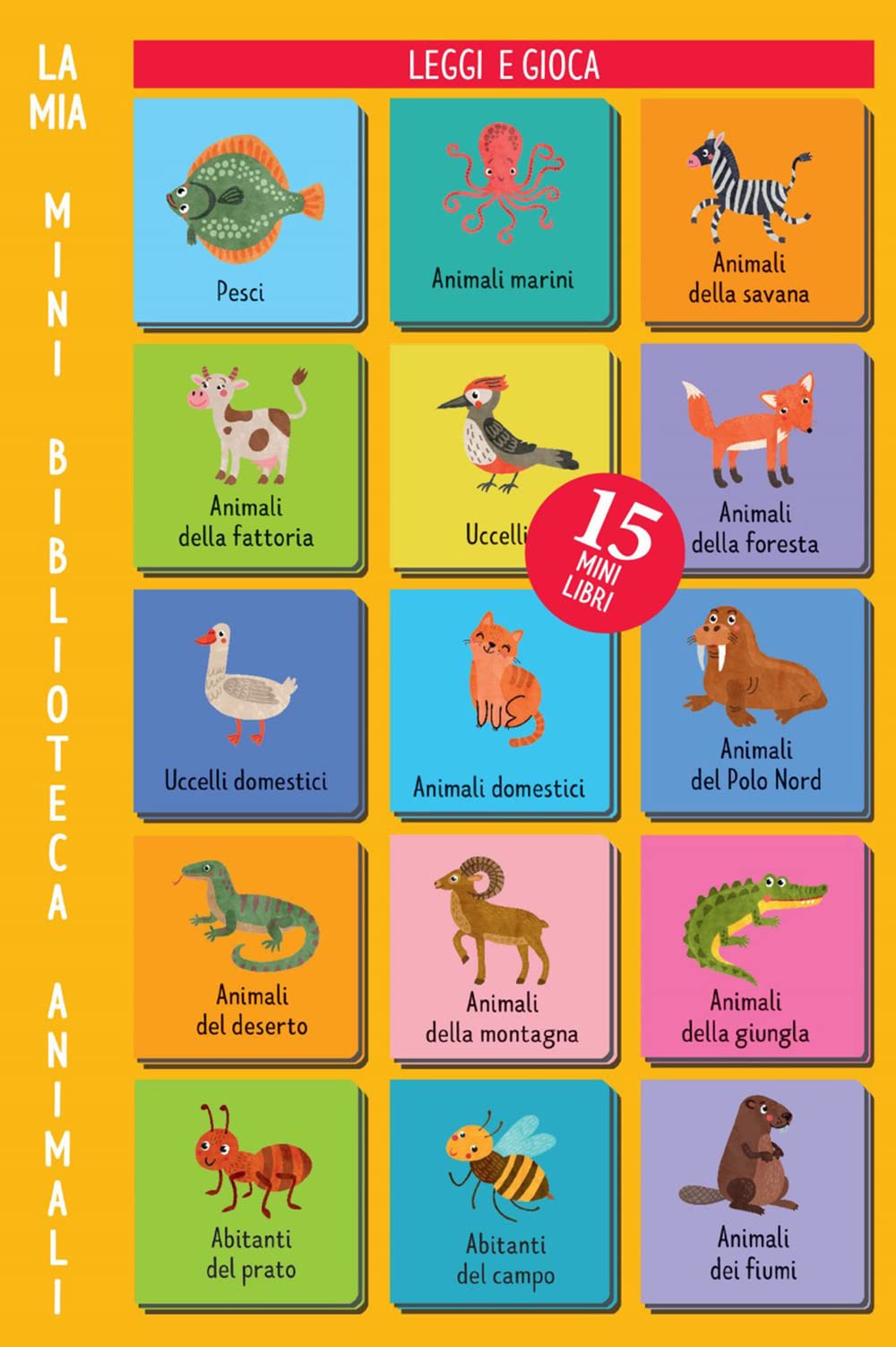 Animali. La mia mini biblioteca. Ediz. a colori book