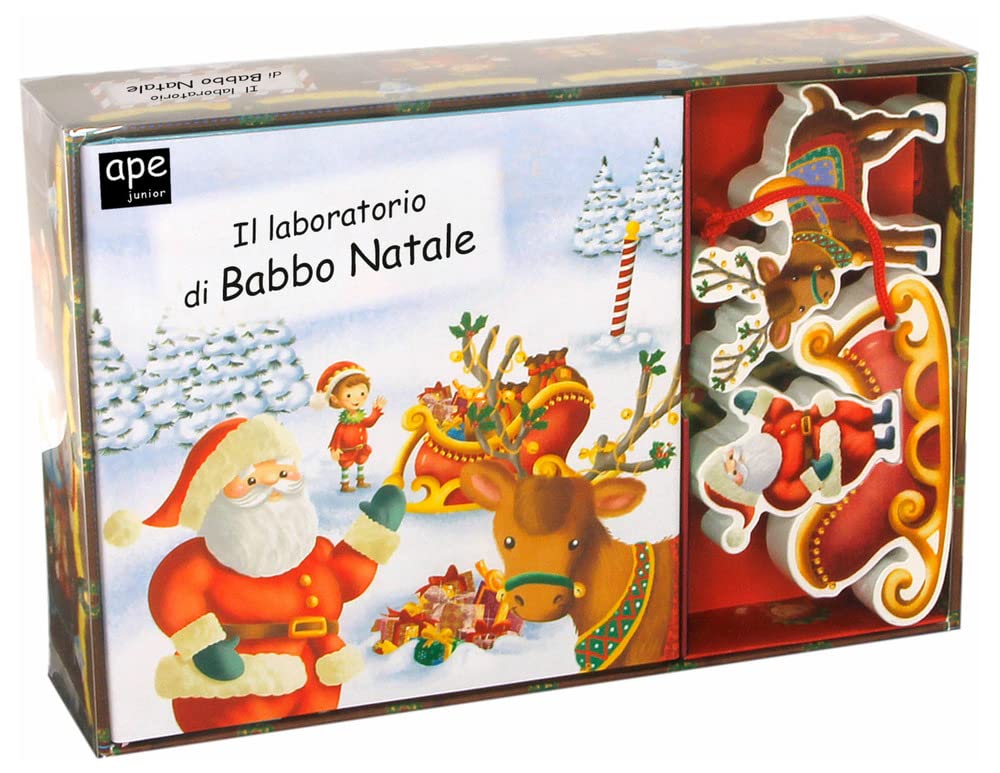 Il laboratorio di Babbo Natale. Little village. Ediz. a colori. Con puzzle book