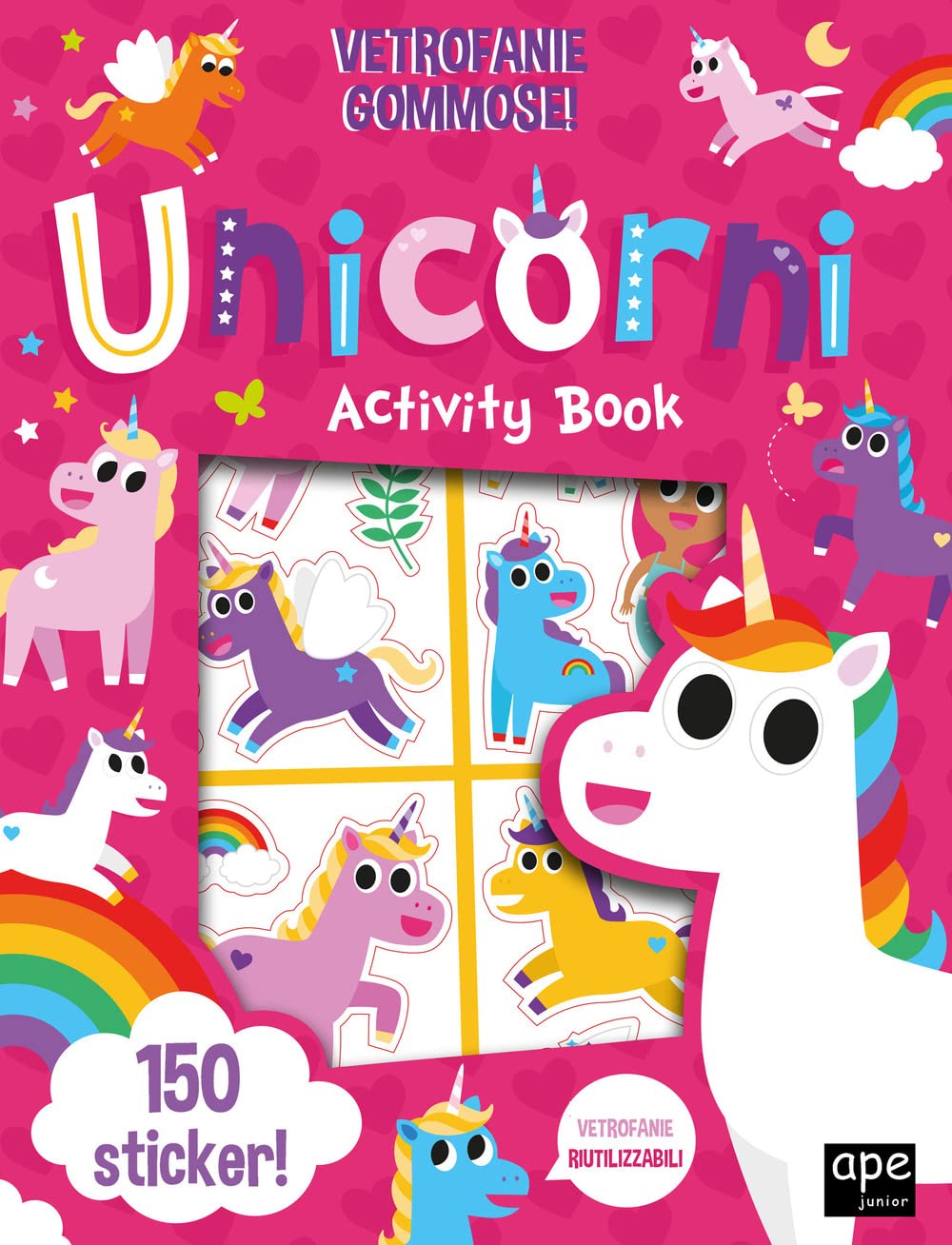 Vetrofanie gommose unicorni. Ediz. a colori book