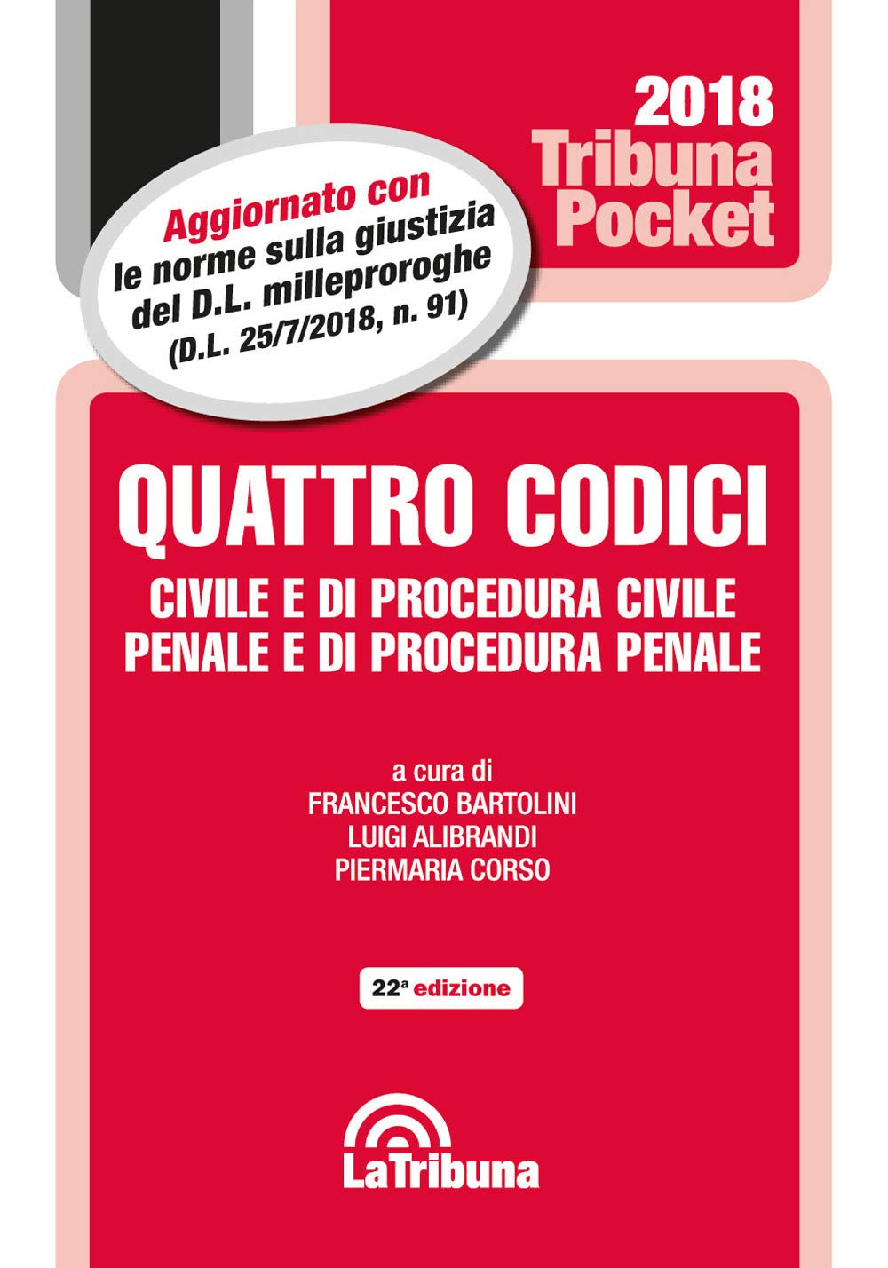 Quattro codici. Civile e di procedura civile, penale e di procedura penale book