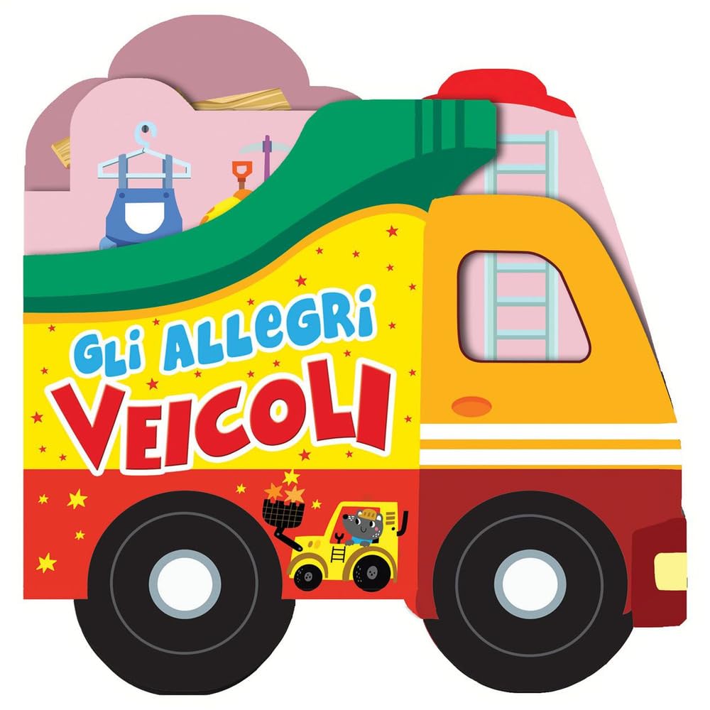 Gli allegri veicoli. Libro sagomato in EVA. Ediz. a colori book