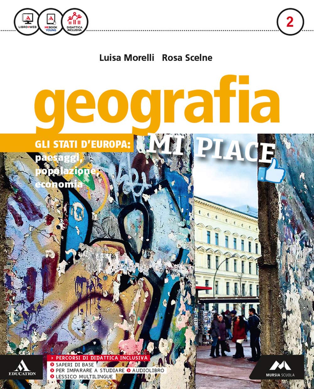 Geografia mi piace. Per la Scuola media. Con e-book. Con 2 espansioni online. Con Libro: Atlante (Vol. 2) book