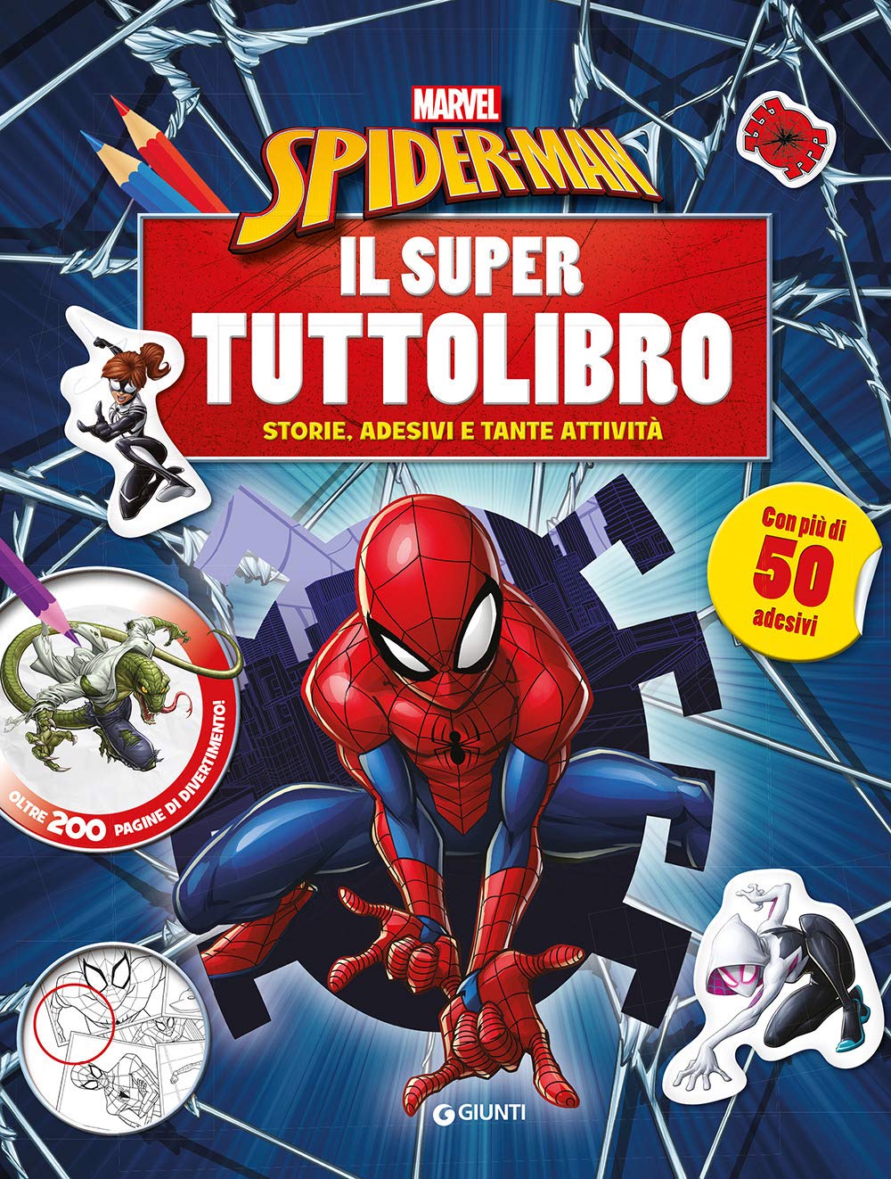 Il super tuttolibro. Spiderman. Con adesivi. Ediz. a colori book