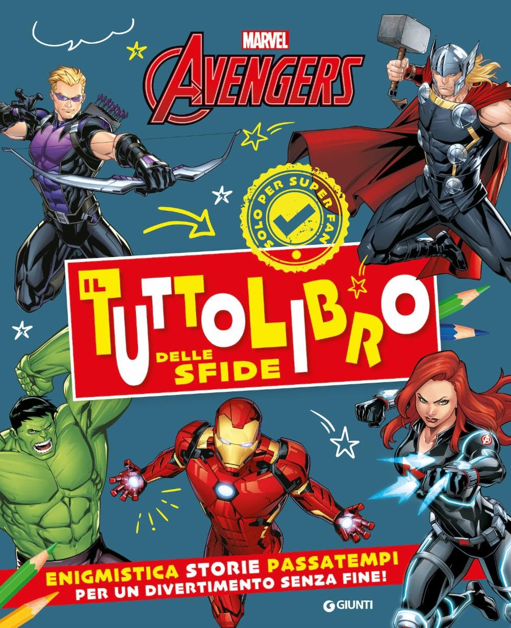 Il tuttolibro delle sfide. Avengers. Enigmistica, storie, passatempi per un divertimento senza fine! Ediz. a colori book