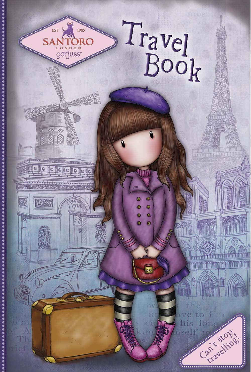 Can't stop travelling! Travel book. Gorjuss book