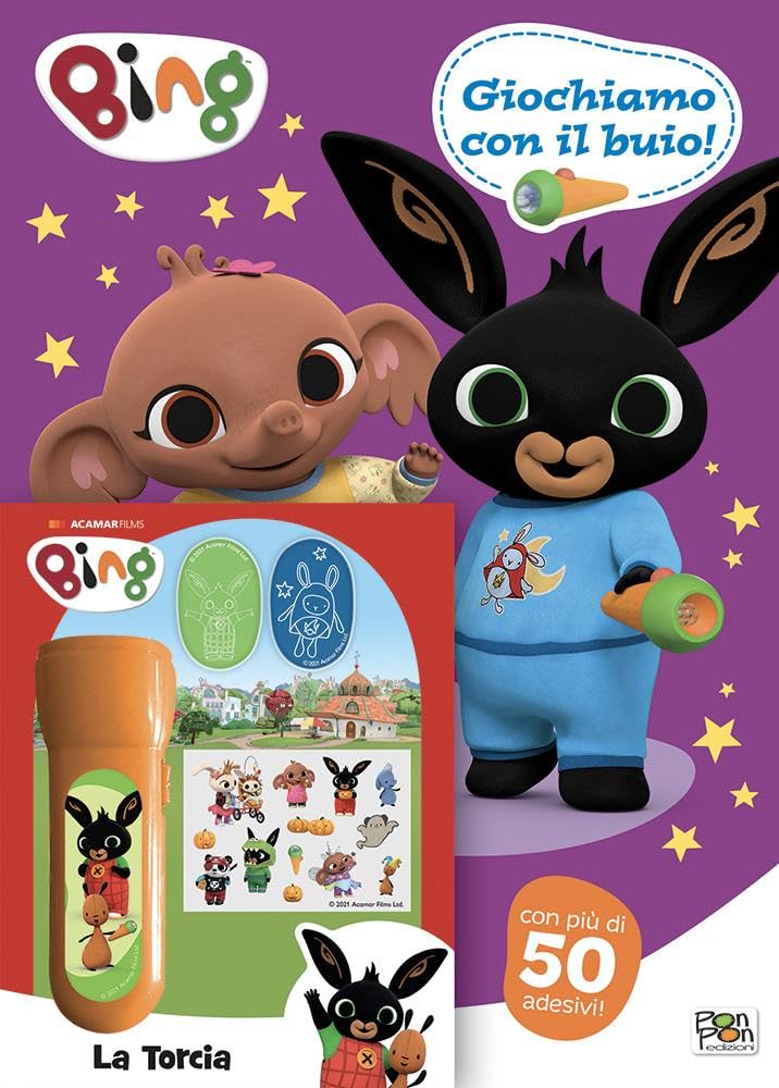 Giochiamo con il buio. Bing. Ediz. a colori. Con torcia. Con 50 Adesivi book