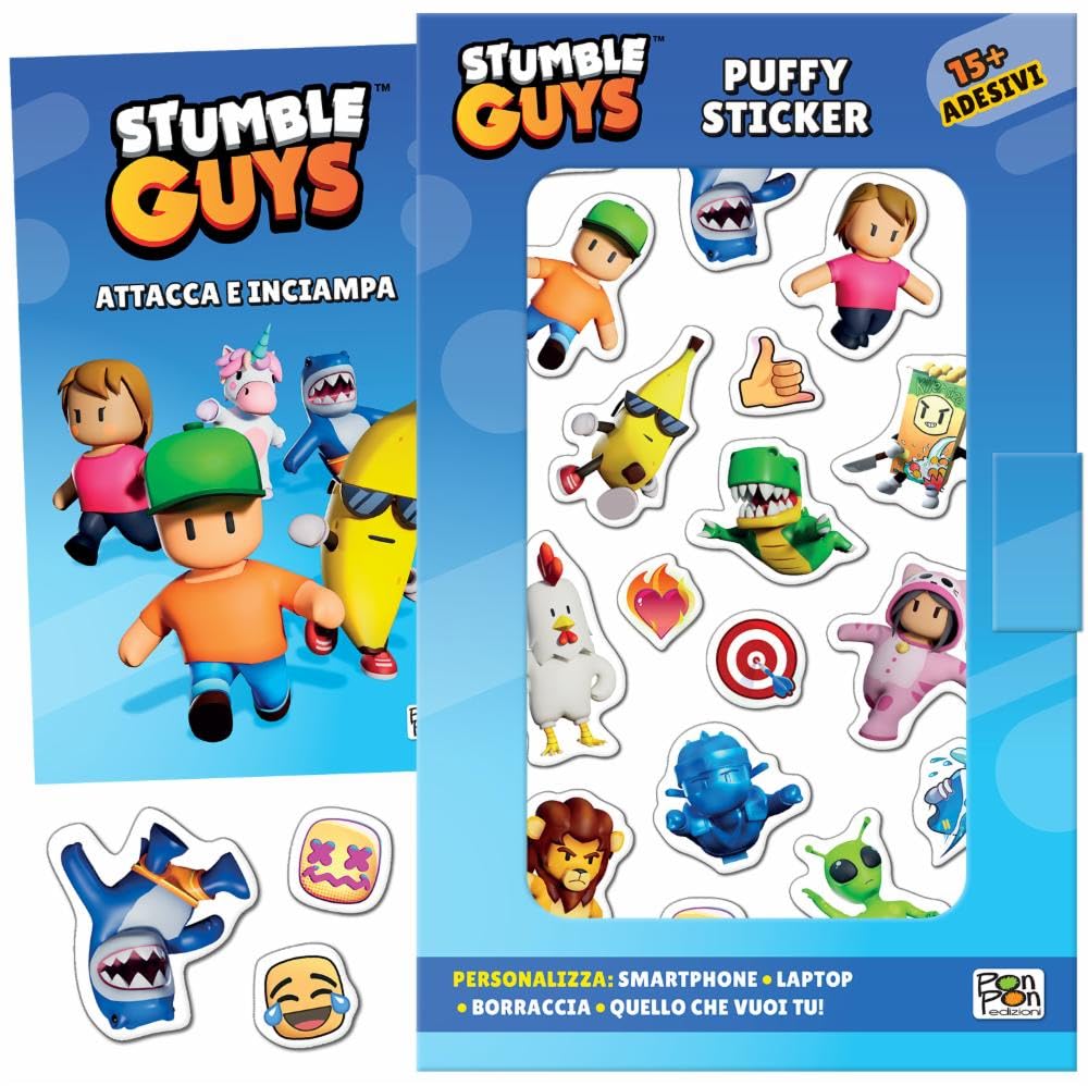 Attacca e inciampa. Puffy sticker. Stumble guys. Ediz. a colori Tiptoi & Games