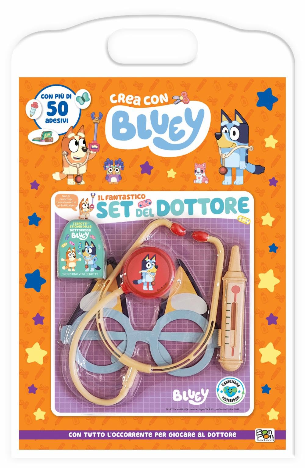 Il fantastico set del dottore. Crea con Bluey. Ediz. a colori. Con set del dottore book