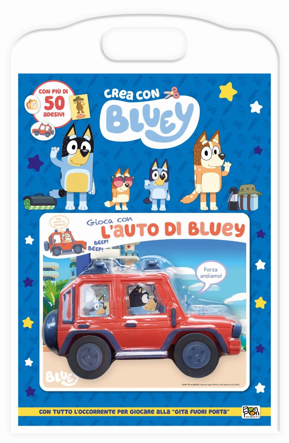 Gioca con l'auto di Bluey. Crea con Bluey. Ediz. a colori Tiptoi & Games