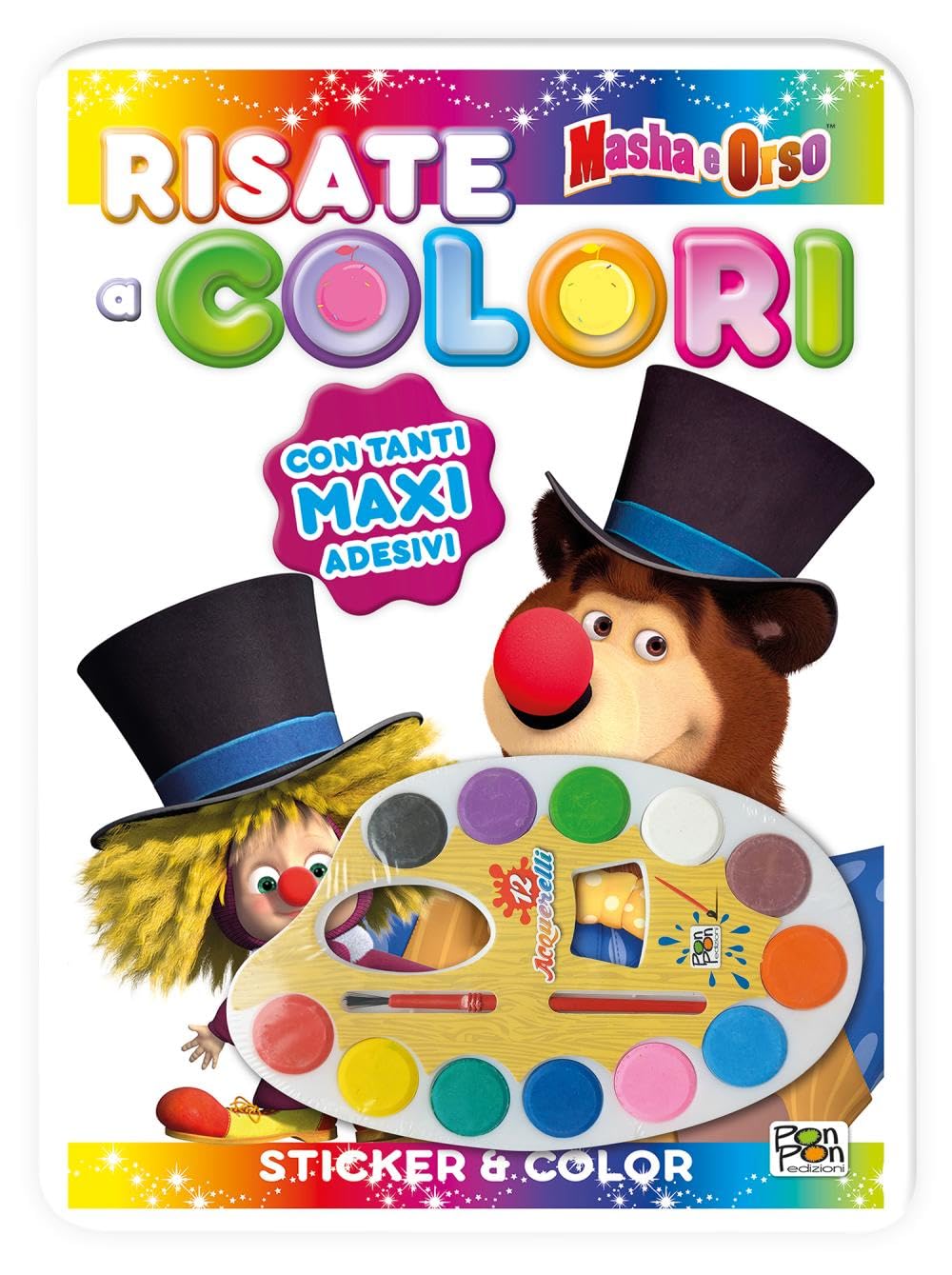 Risate a colori. Masha e Orso. Ediz. a colori. Con acquerelli Tiptoi & Games