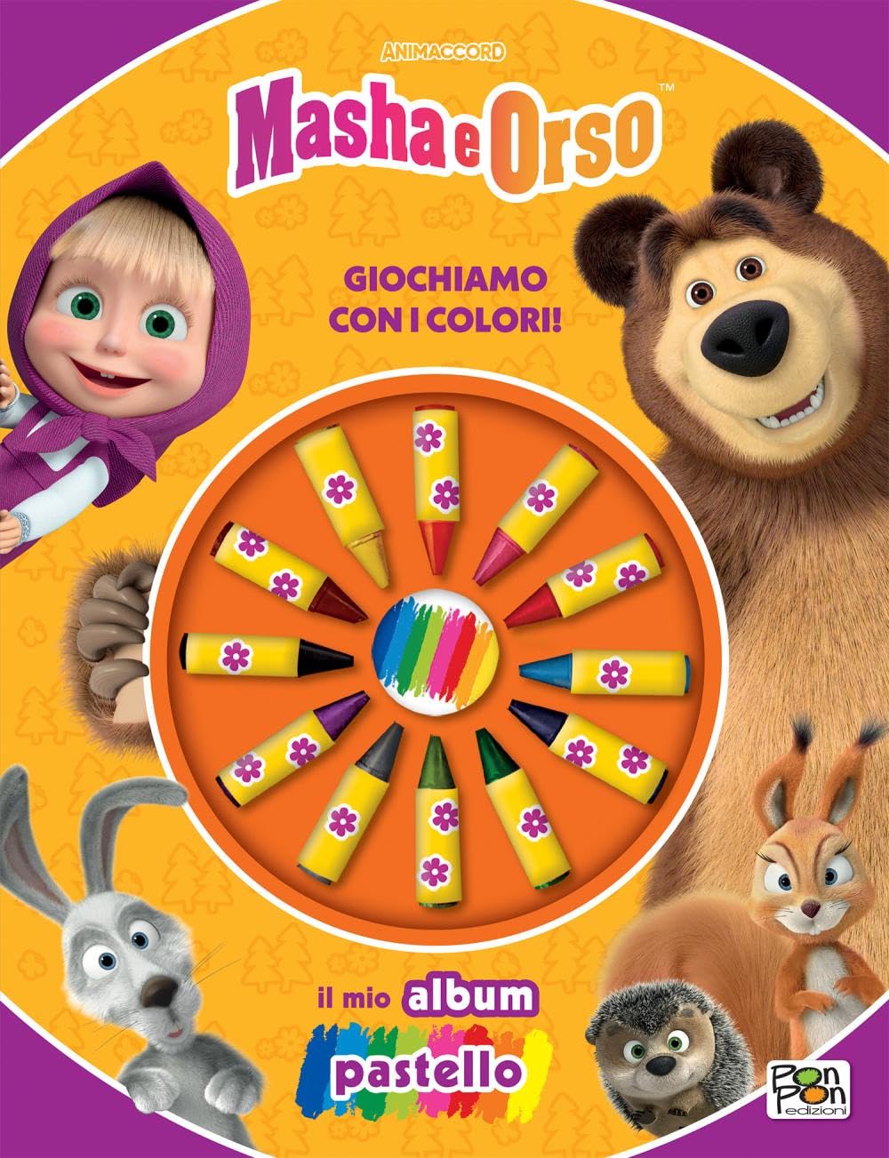Giochiamo con i colori! Masha e Orso. Il mio album pastello. Ediz. a colori. Con 12 pastelli a cera Living & Furnishing