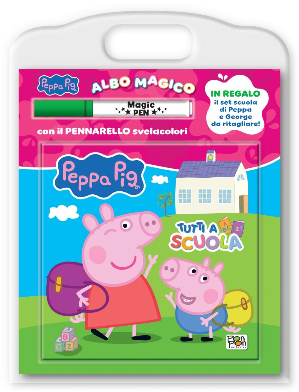 Tutti a scuola! Albo magico. Peppa pig. Ediz. a colori. Con pennarello svelacolori Living & Furnishing