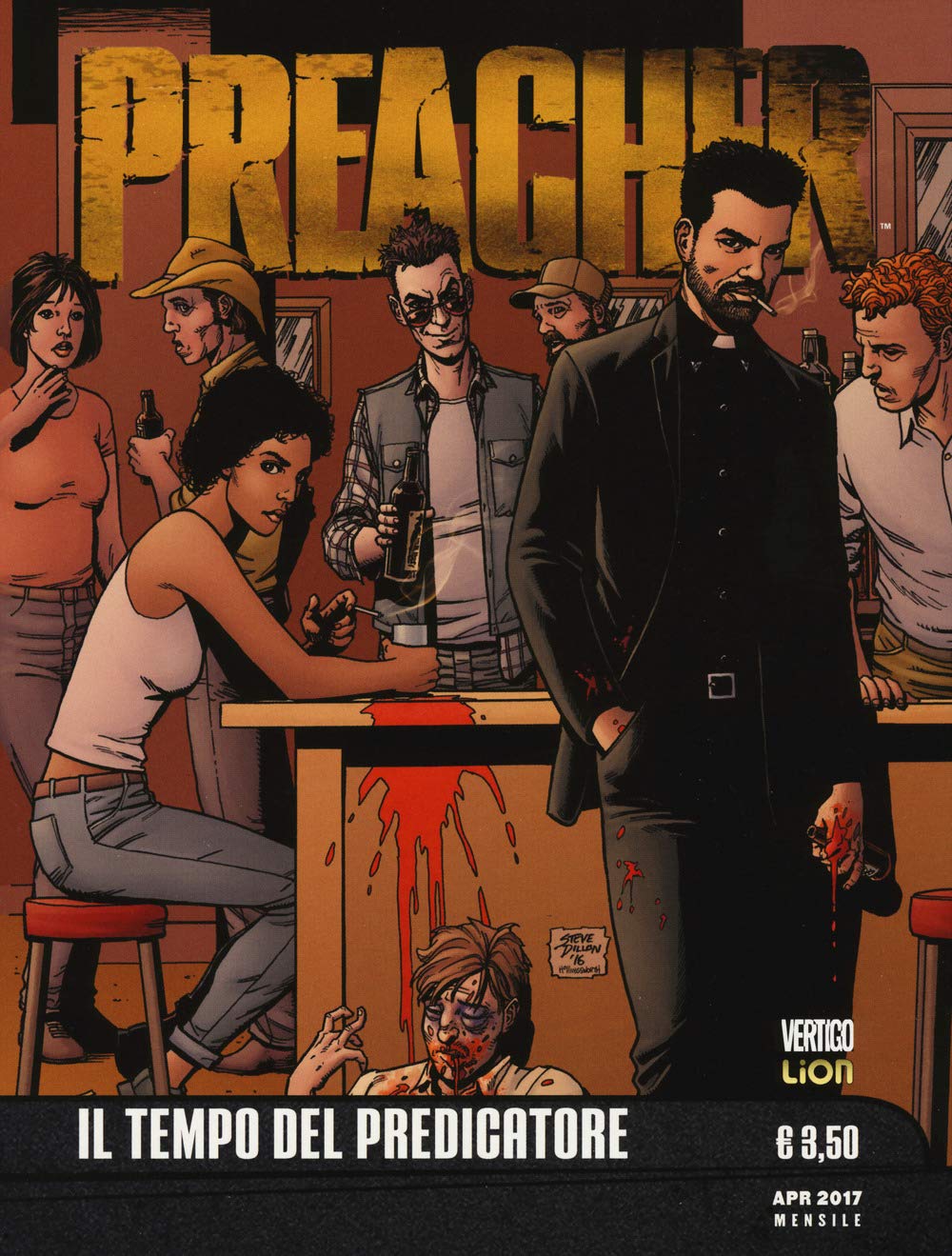 Preacher #01 - Il Tempo Del Predicatore (Dc Black & White #21) (1 BOOKS) (Vertigo) Manga