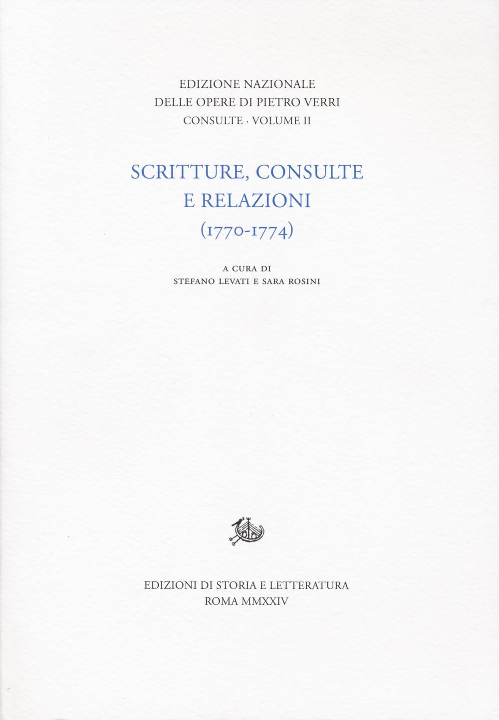 Scritture, consulte, relazioni ii (Vol.) book