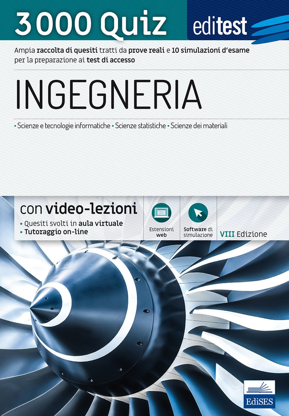 EdiTEST. Ingegneria. 3000 quiz. Ampia raccolta di quesiti tratti da prove reali e 10 simulazioni d’esame per la preparazione ai test di accesso book
