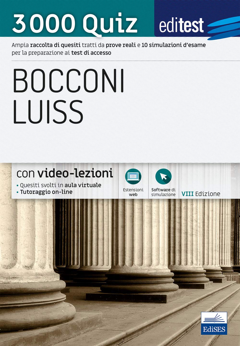 Editest. Bocconi Luiss. 3000 quiz. Ampia raccolta di quesiti tratti da prove reali e 10 simulazioni d’esame per la preparazione ai test di accesso. Con espansione online book