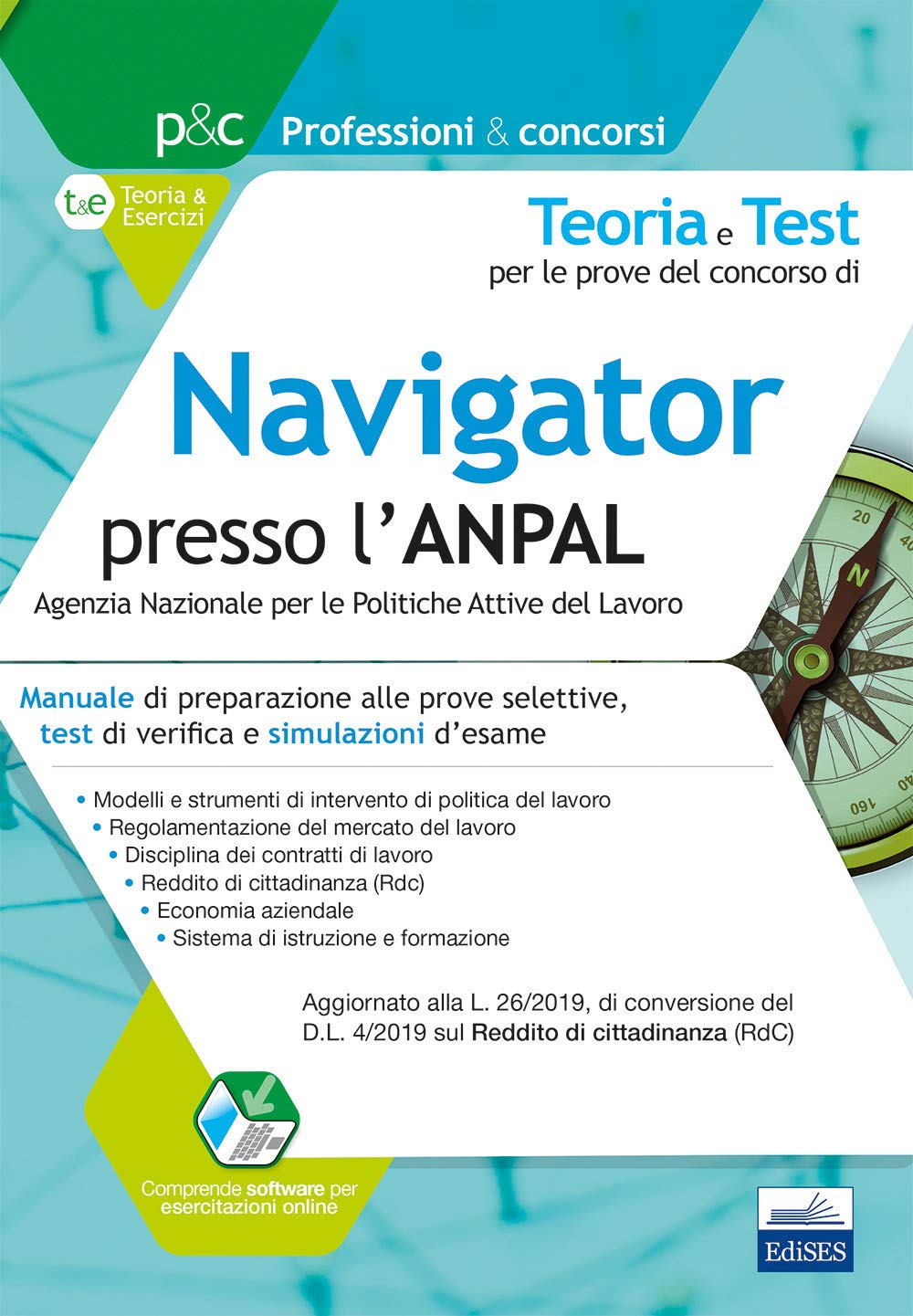 Navigator presso l'ANPAL: Manuale di preparazione alle prove selettive, test di verifica e simulazioni d’esame book