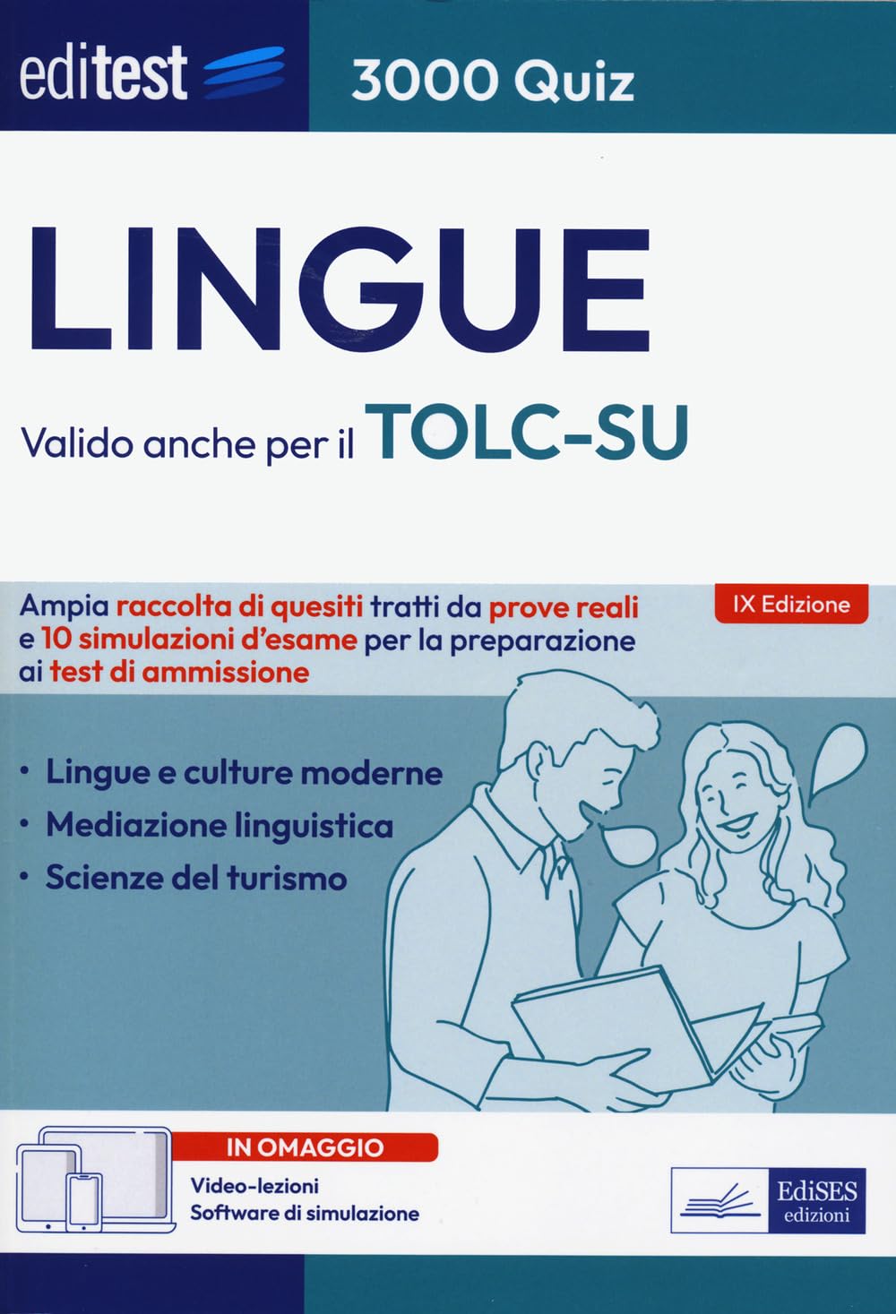 EdiTEST. Lingue. 3000 quiz. Ampia raccolta di quesiti tratti da prove reali e 10 simulazioni d'esame per la preparazione ai test di accesso. Con Contenuto digitale per download e accesso online book