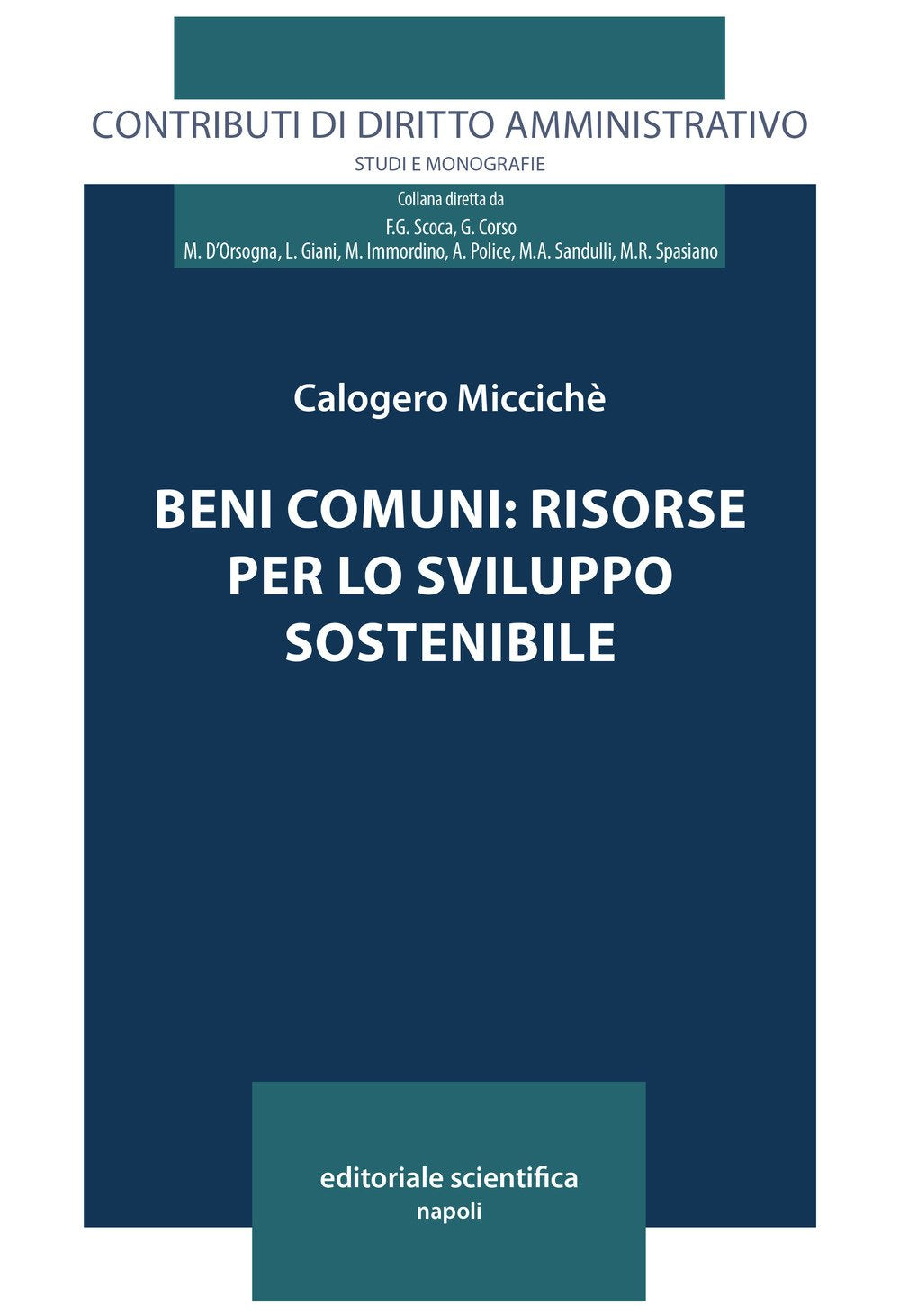 Beni comuni: risorse per lo sviluppo sostenibile (Contributi di diritto amministrativo. Studi e monografie) Mathematics