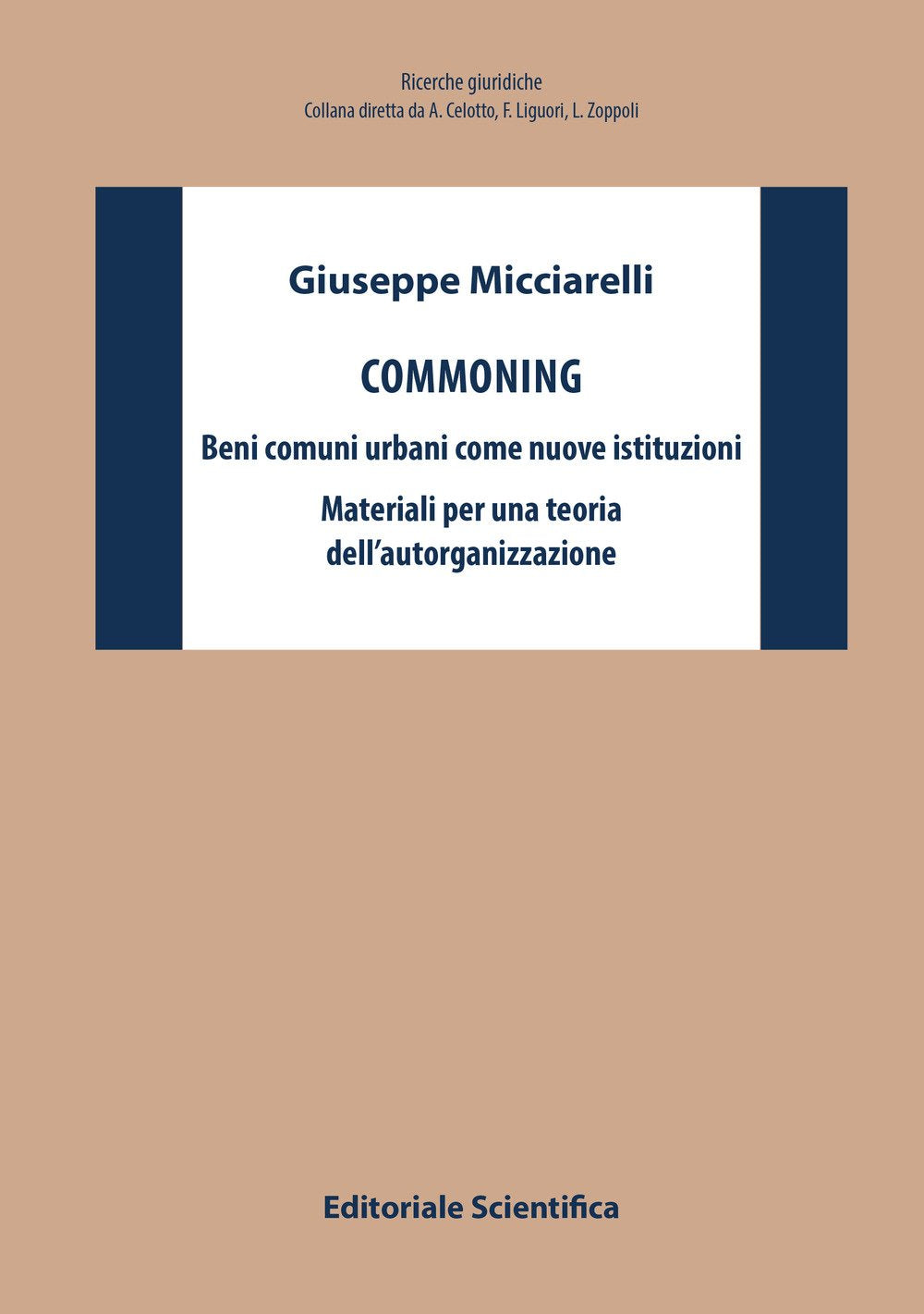 Commoning. Beni comuni urbani come nuove istituzioni. Materiali per una teoria dell'autorganizzazione (Ricerche giuridiche. Nuovissima serie) Law