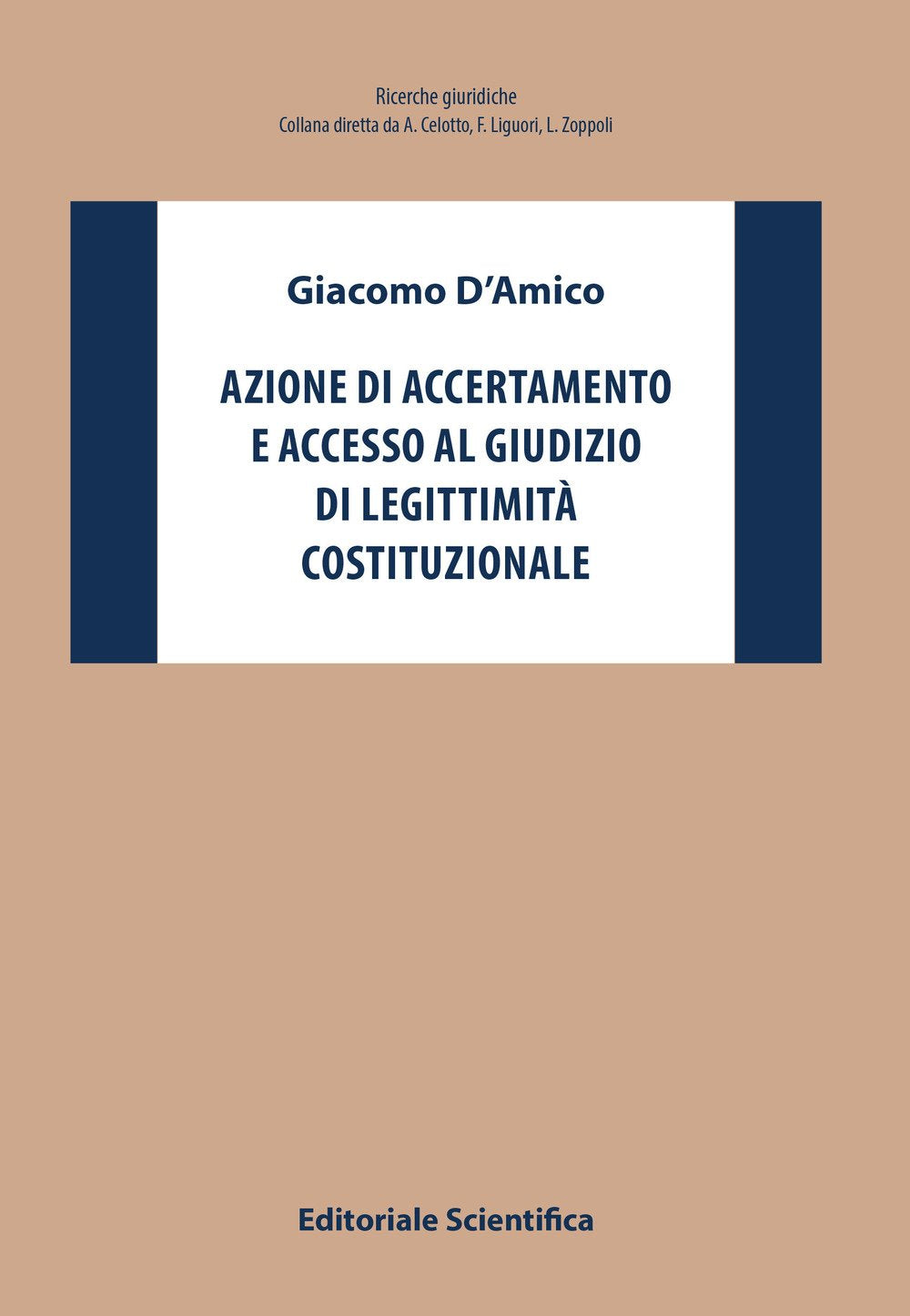 Azione di accertamento e accesso al giudizio di legittimità costituzionale (Ricerche giuridiche. Nuovissima serie) Law