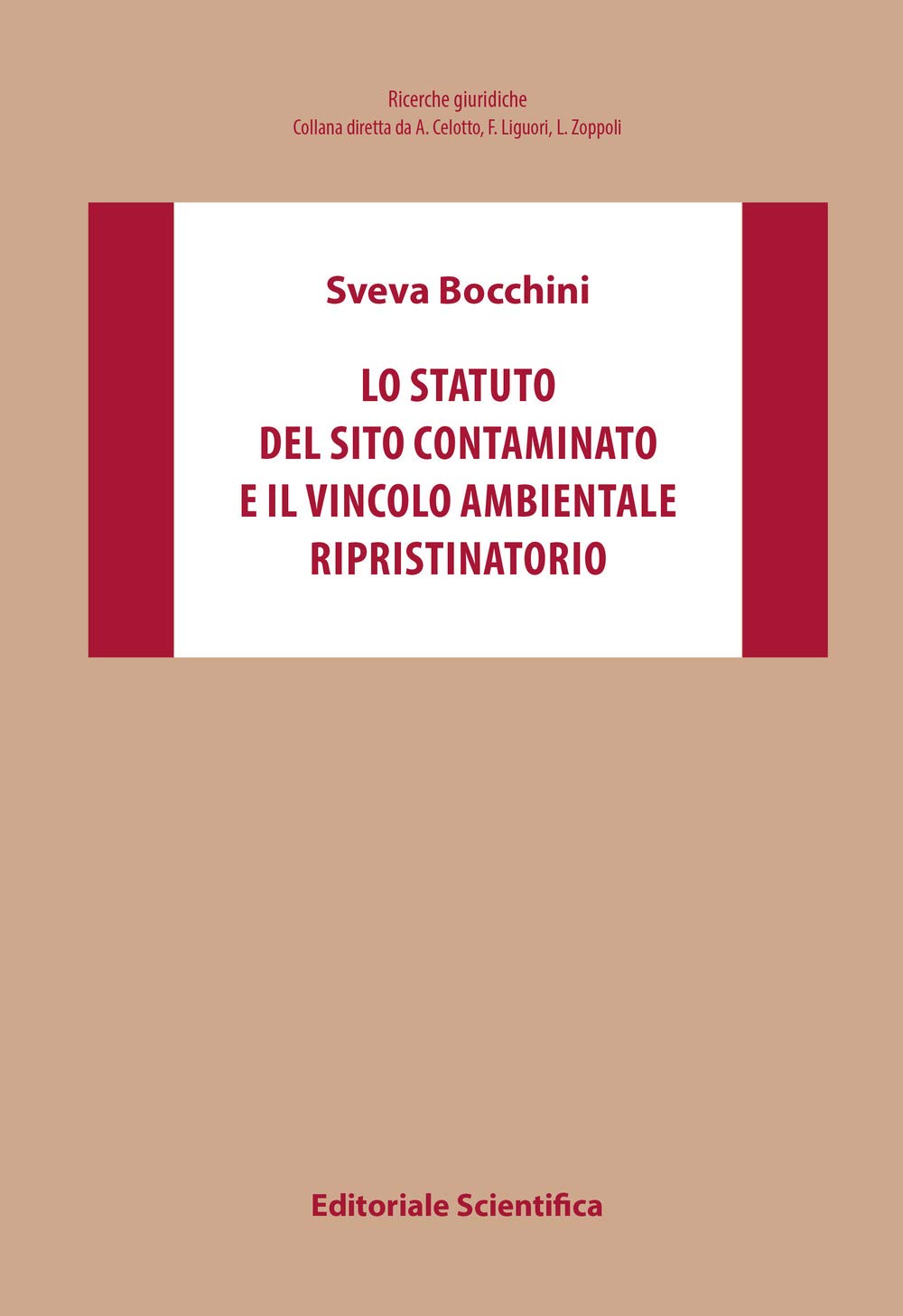 Lo statuto del sito contaminato e il vincolo ambientale ripristinatorio (Ricerche giuridiche. Nuovissima serie) Law