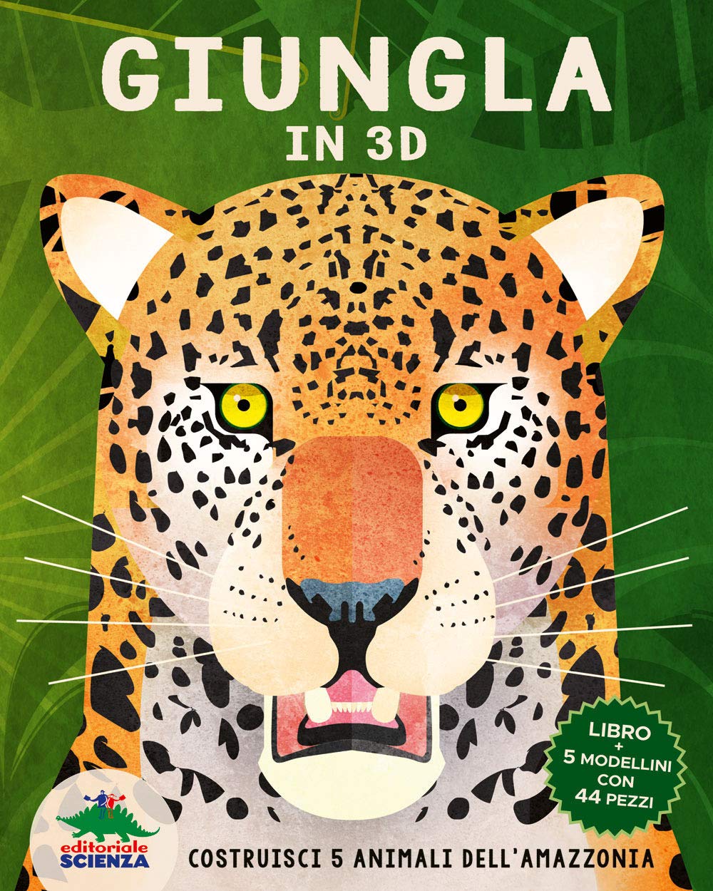 Giungla in 3D. Costruisci 5 animali dell’Amazzonia book