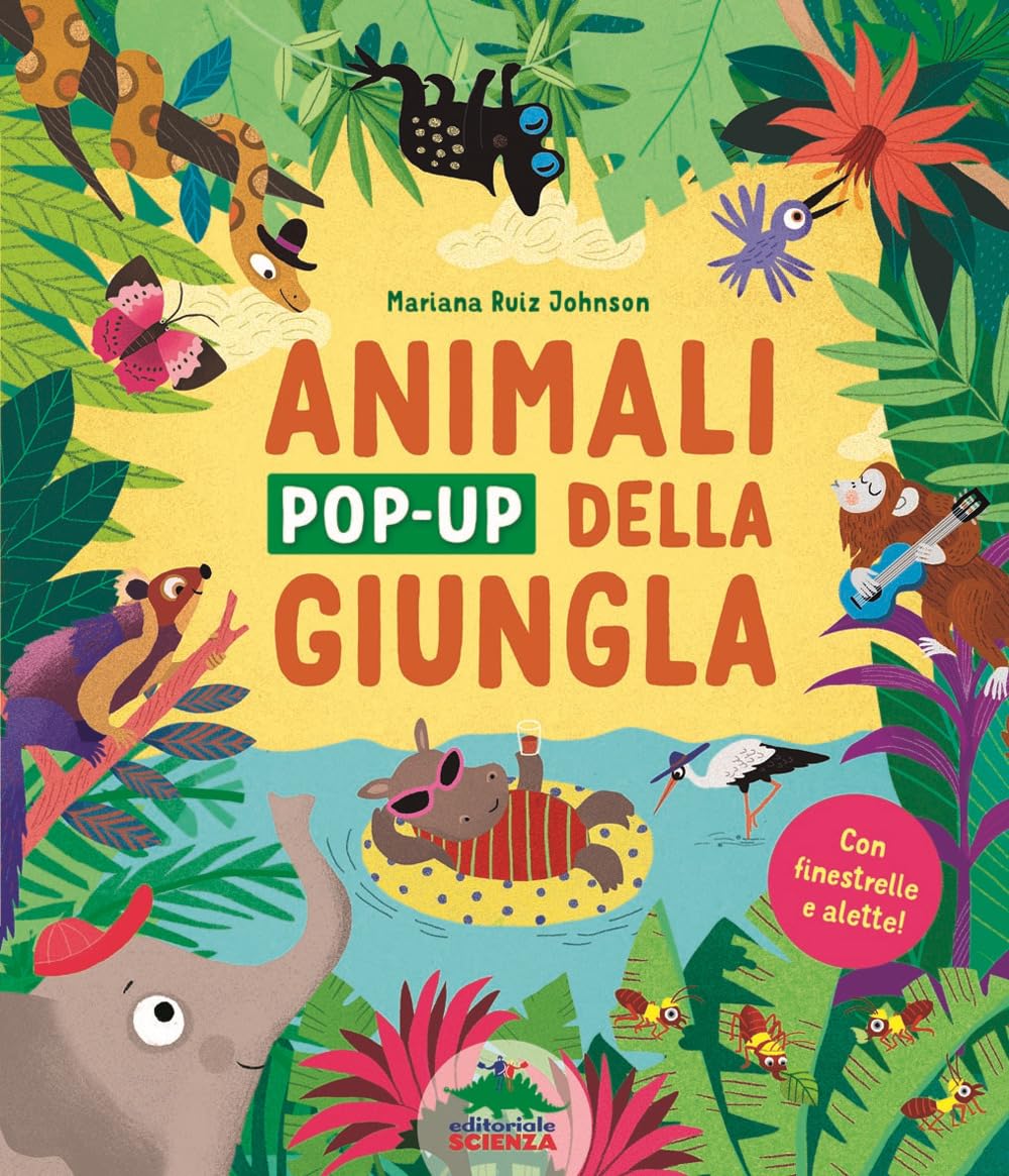 Gli animali pop-up della giungla. Con finestrelle e alette! Ediz. illustrata book