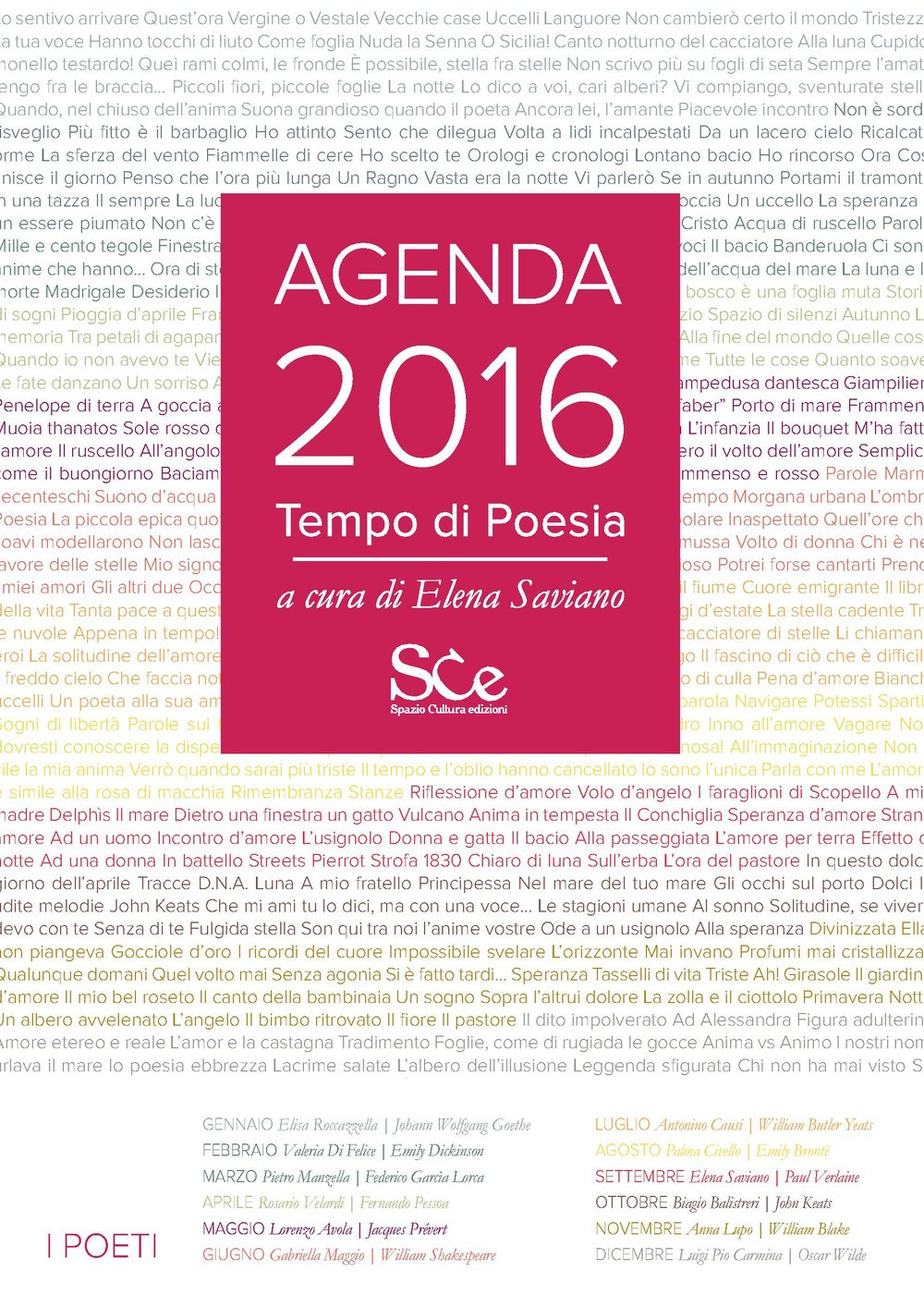 Tempo di poesia. Agenda 2016 Poetry