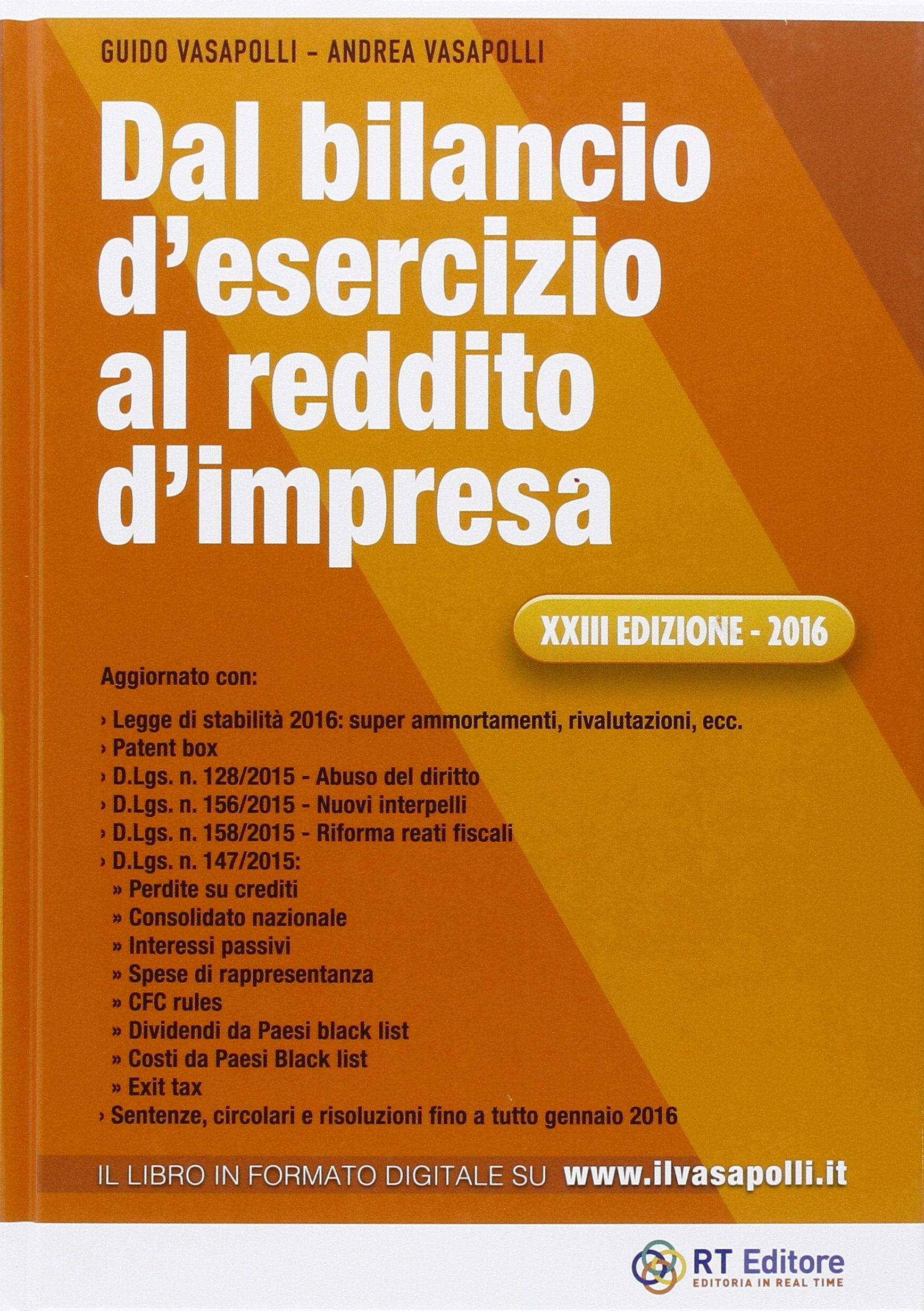 Dal bilancio d'esercizio al reddito d'impresa book