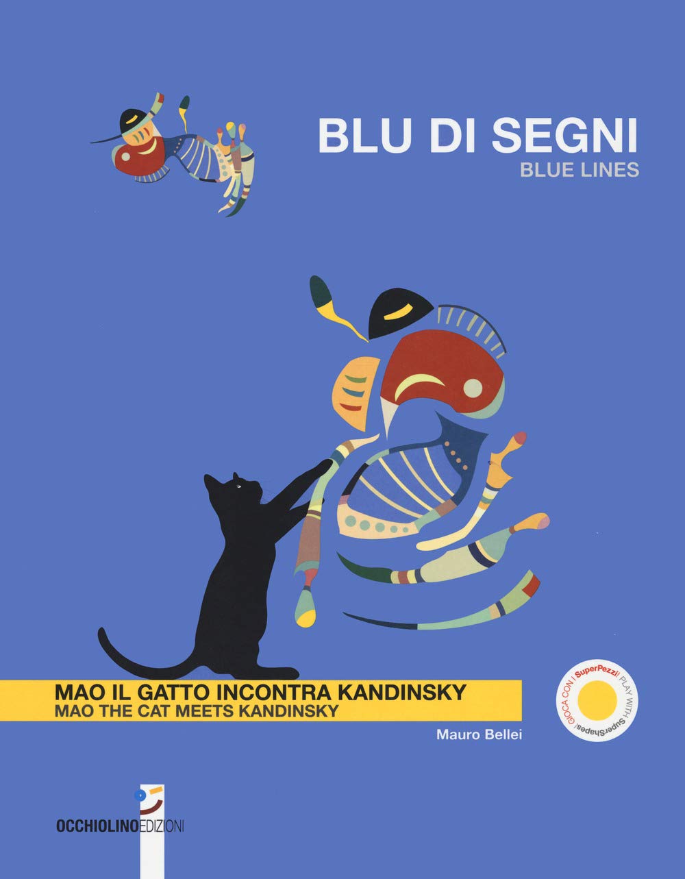 Blu di segni. Mao il gatto incontra Kandinsky-Blue lines. Mao the cat meets Kandinsky. Ediz. a colori book