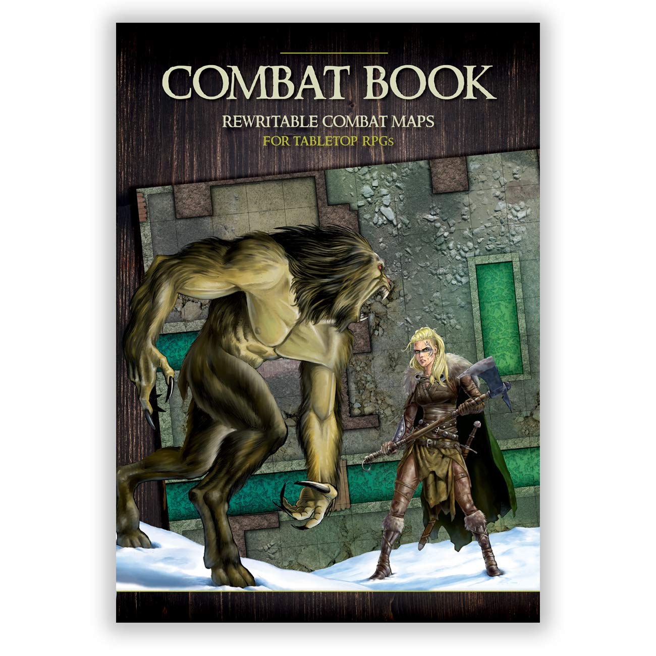 Combat Book: wiederbeschreibbare A3-Karten für RPGs (taktische RPG-Gitterkarten und Dungeons) Books