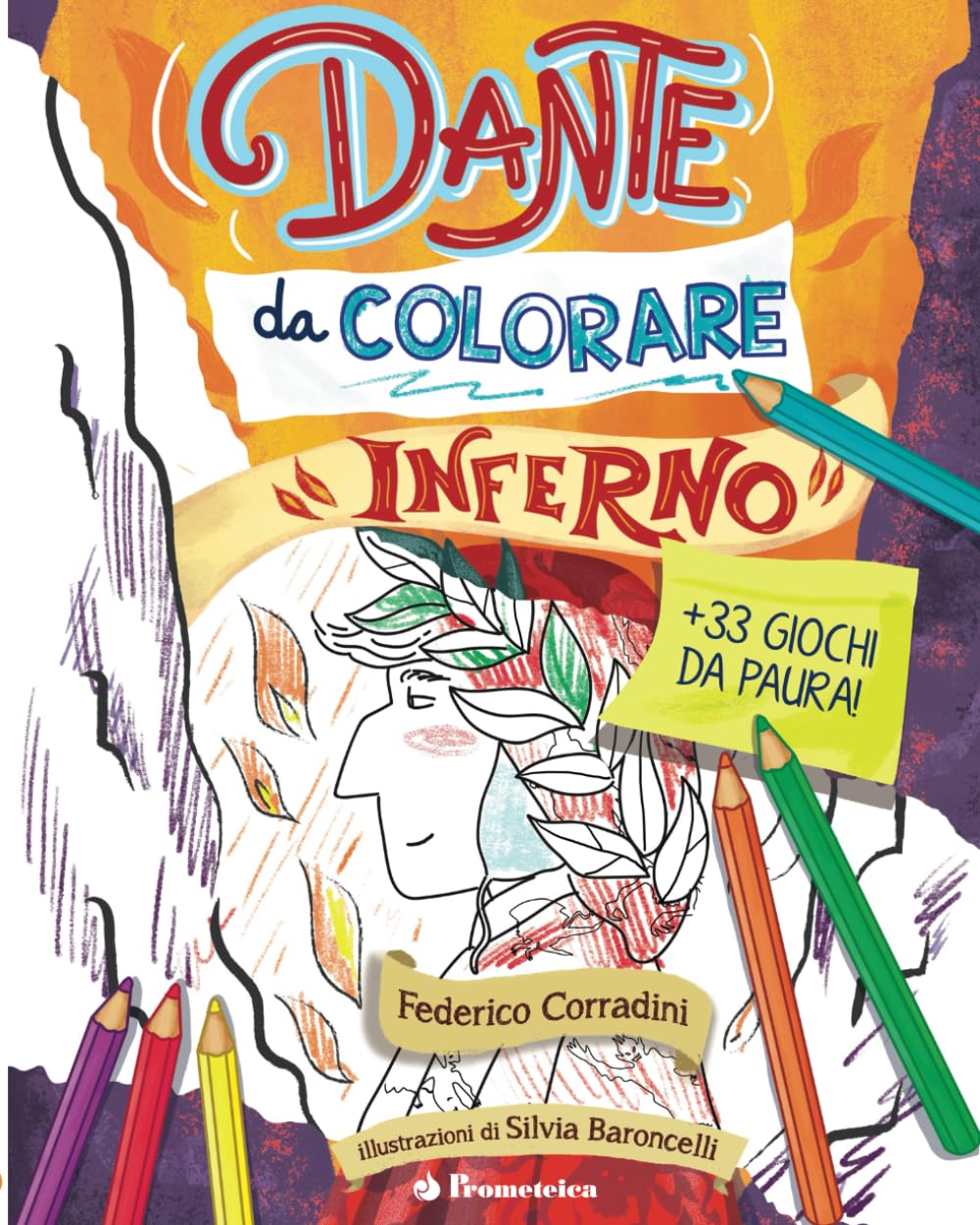 Dante da colorare. Inferno book