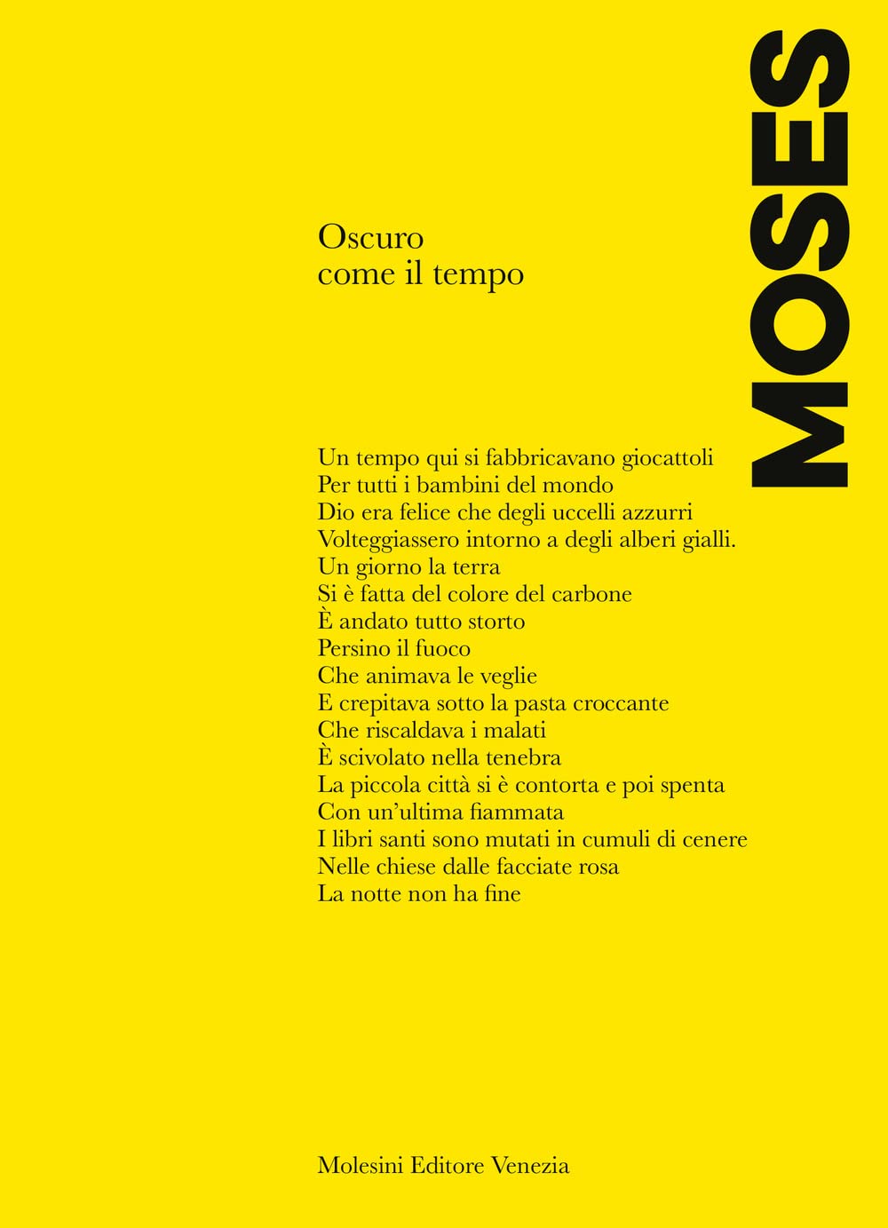 Oscuro come il tempo. Testo francese a fronte Poetry