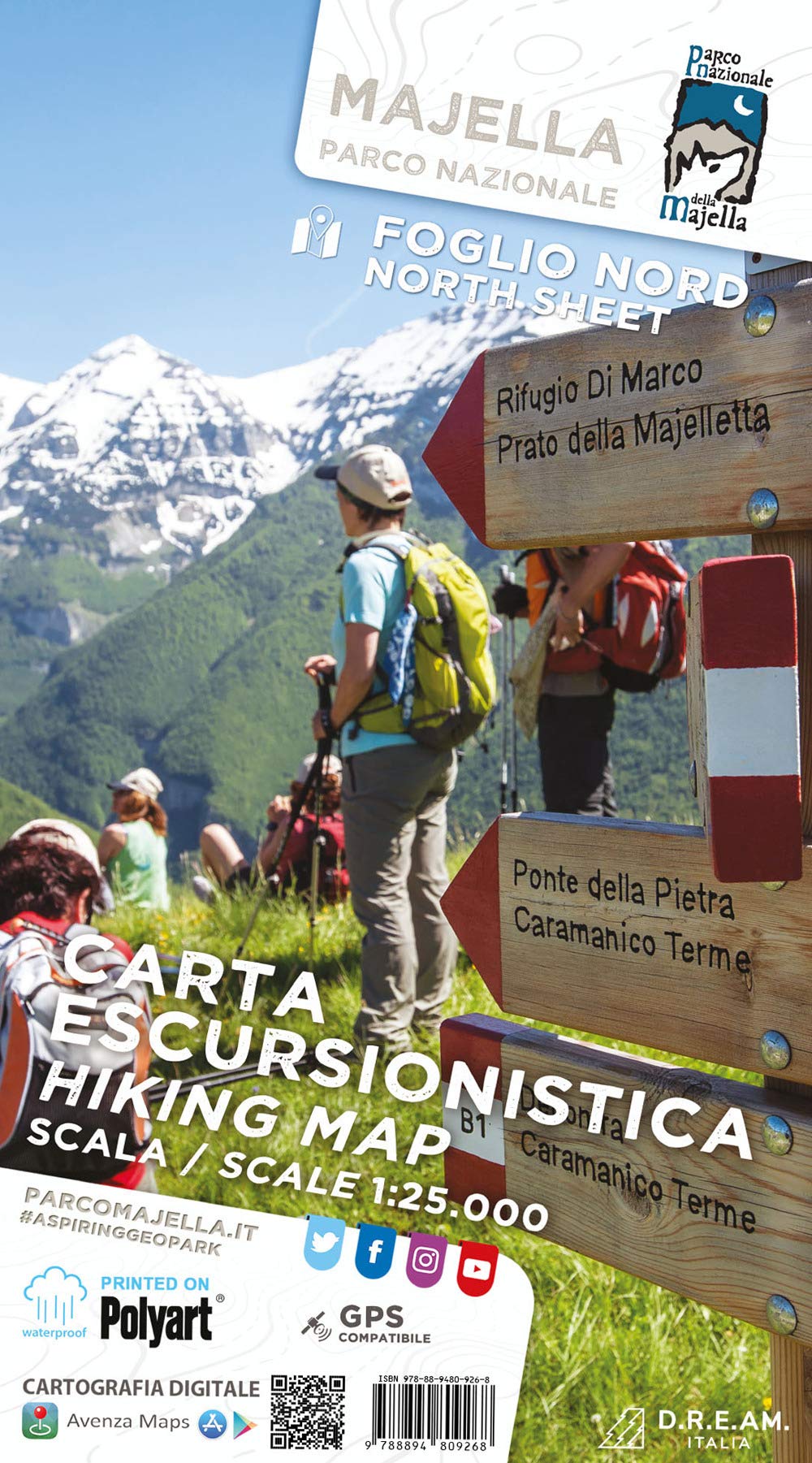 Carta escursionistica Parco Nazionale della Majella. Scala 1:25.000. Ediz. multilingue book