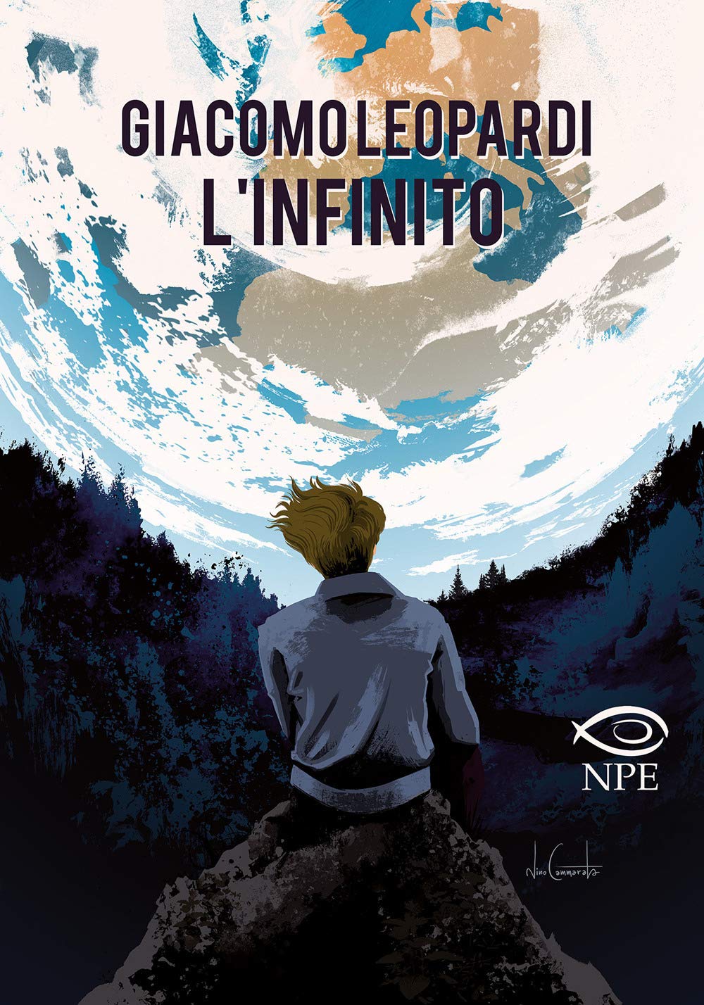 Giacomo Leopardi: L'infinito (Nuvole in tempesta) Contemporary literature